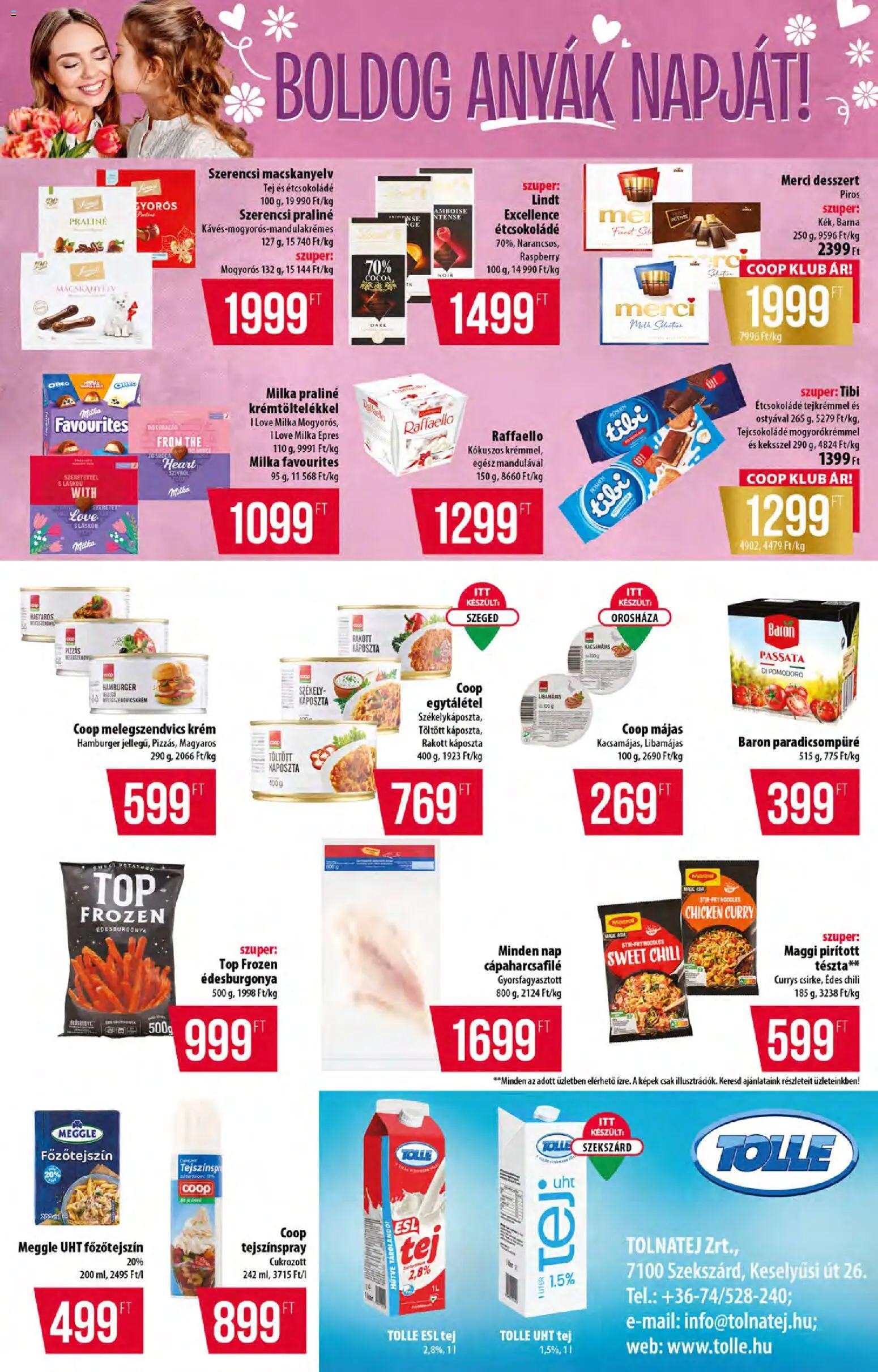 COOP akciós ujság - amely érvényes a következő dátumtól: 30.04.2026 | Oldal: 6 | Termékek: Raffaello, Maggi, Tejcsokoládé, Tészta