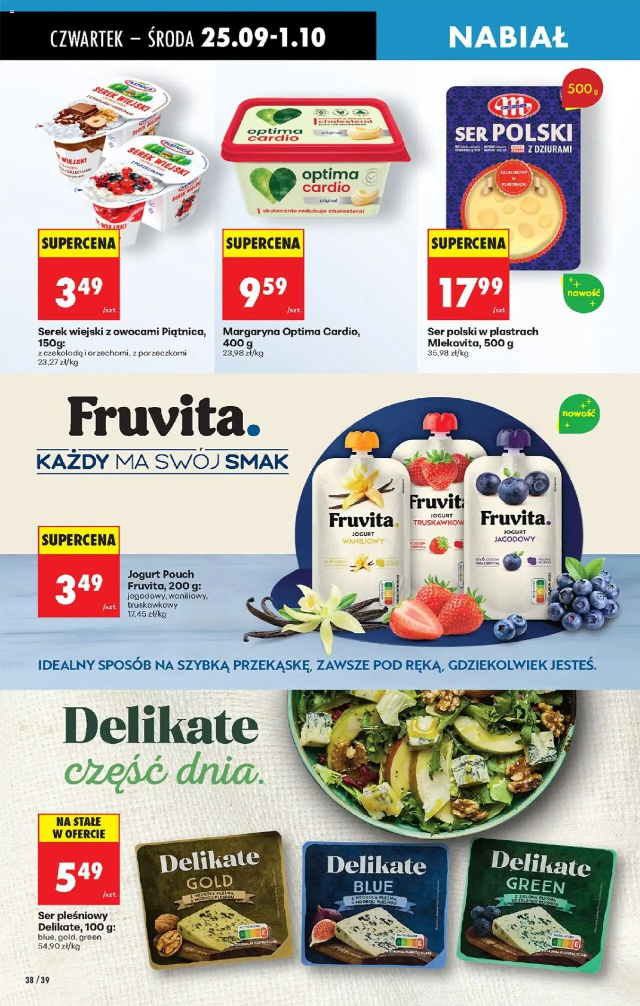 Biedronka gazetka - Oferta w tym tygodniu od 25.09.2025 | Strona: 46 | Produkty: Jogurt waniliowy, Serek wiejski, Jogurt, Czekolada