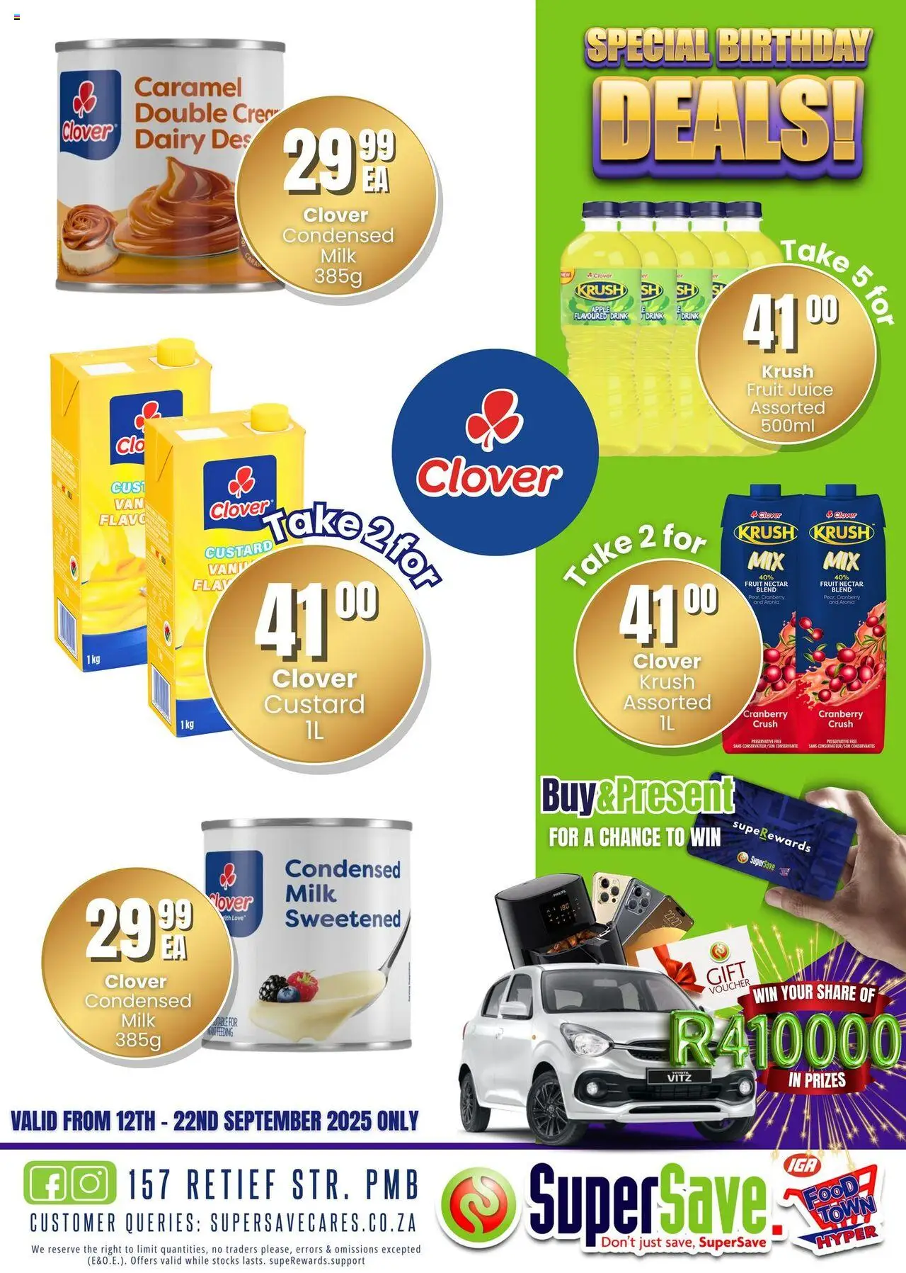 New Super Save catalogue – valid from 16.09.2025 | Page: 65 | Products: Custard, Milk, Juice, Caramel