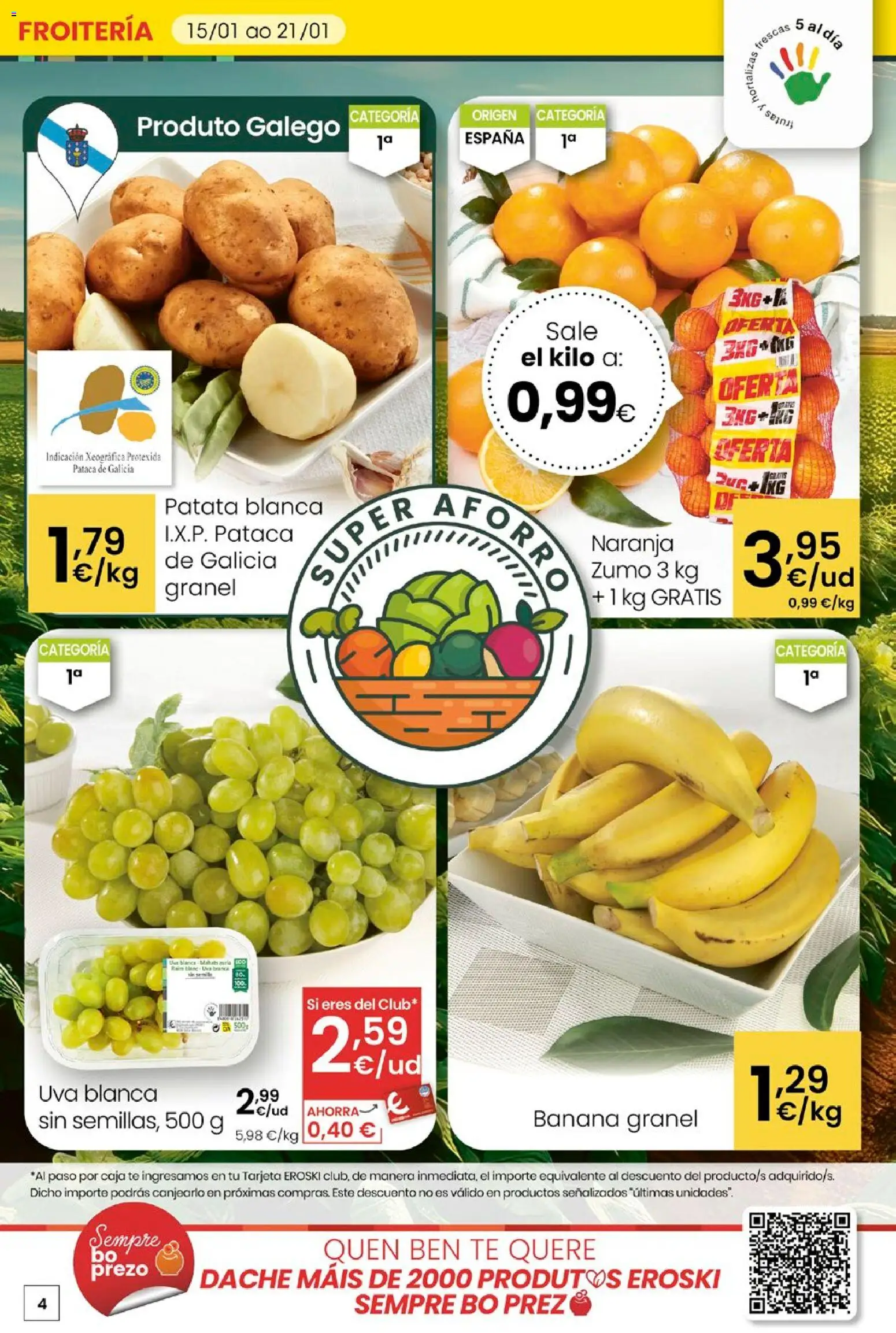 Eroski - Quen ben te quere farache aforrar │ válido desde el 15.01.2026 | Página: 4 | Productos: Ροζ πιπέρι, Té, Caja