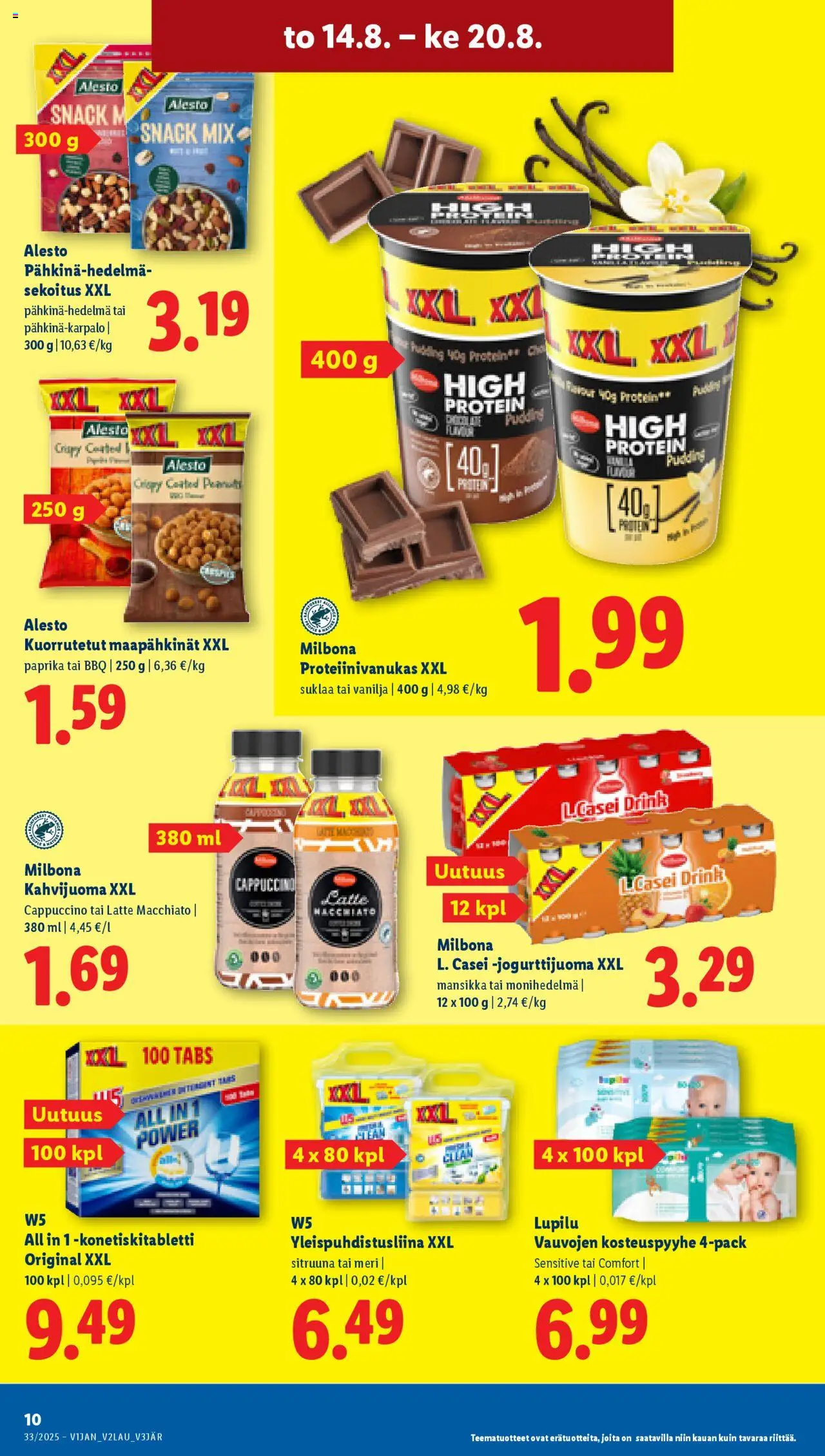  | Sivu: 12 | Tuotteet: Maapähkinät, Paprika, Suklaa, Proteiinivanukas