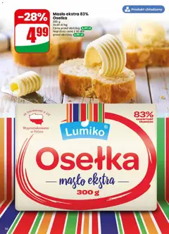 Pogląd oferty "Masło ekstra 83% Osełka, Masło ekstra 83% tłuszczu, 300 g" - ważna od 29.04.2026 | Strona: 50