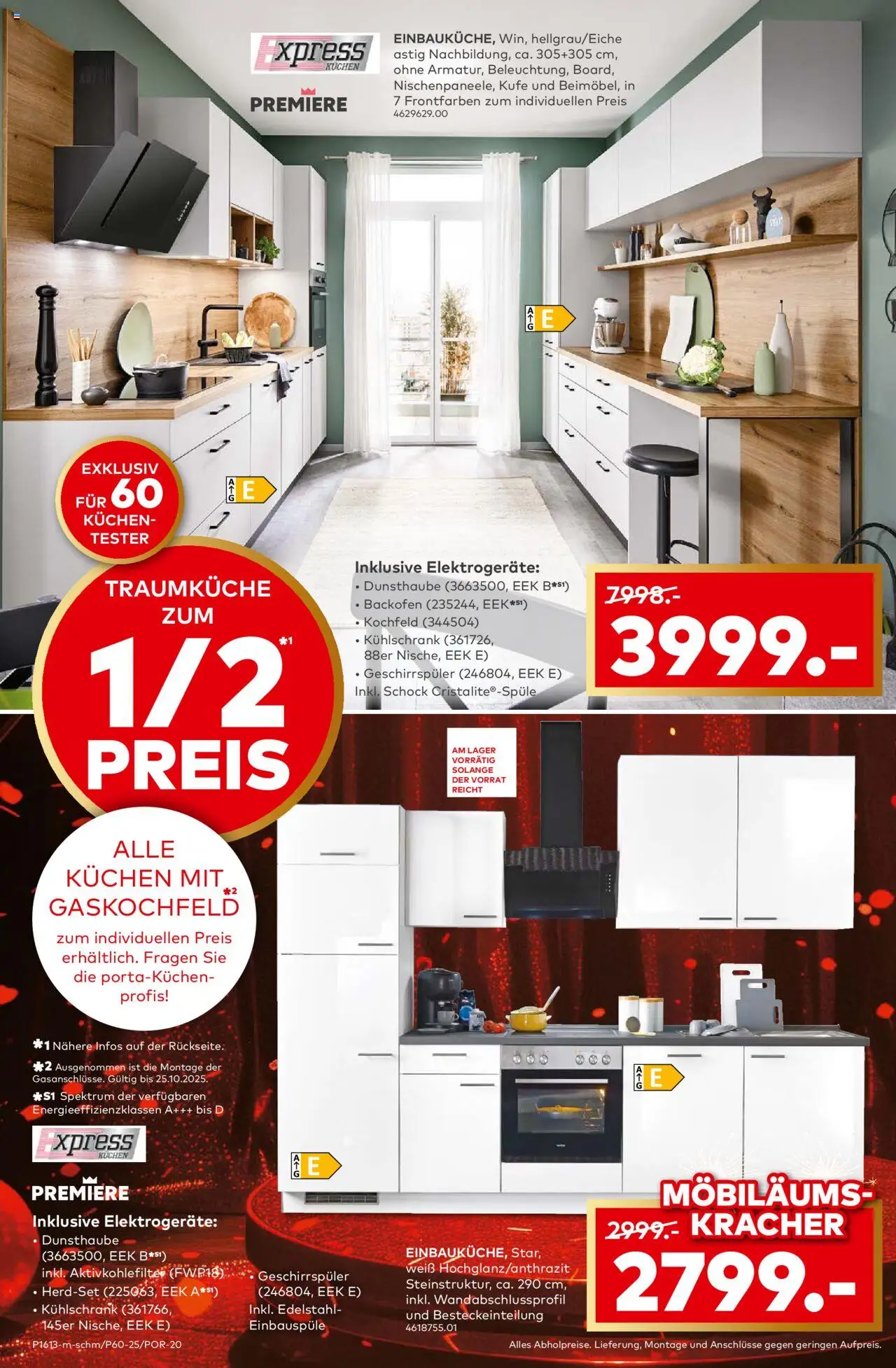 Porta! 60 Küchentester gesucht - Belgien – gültig ab 12.10.2025 | Seite: 8 | Produkte: Kühlschrank, Kochfeld, Backofen, Kuchen