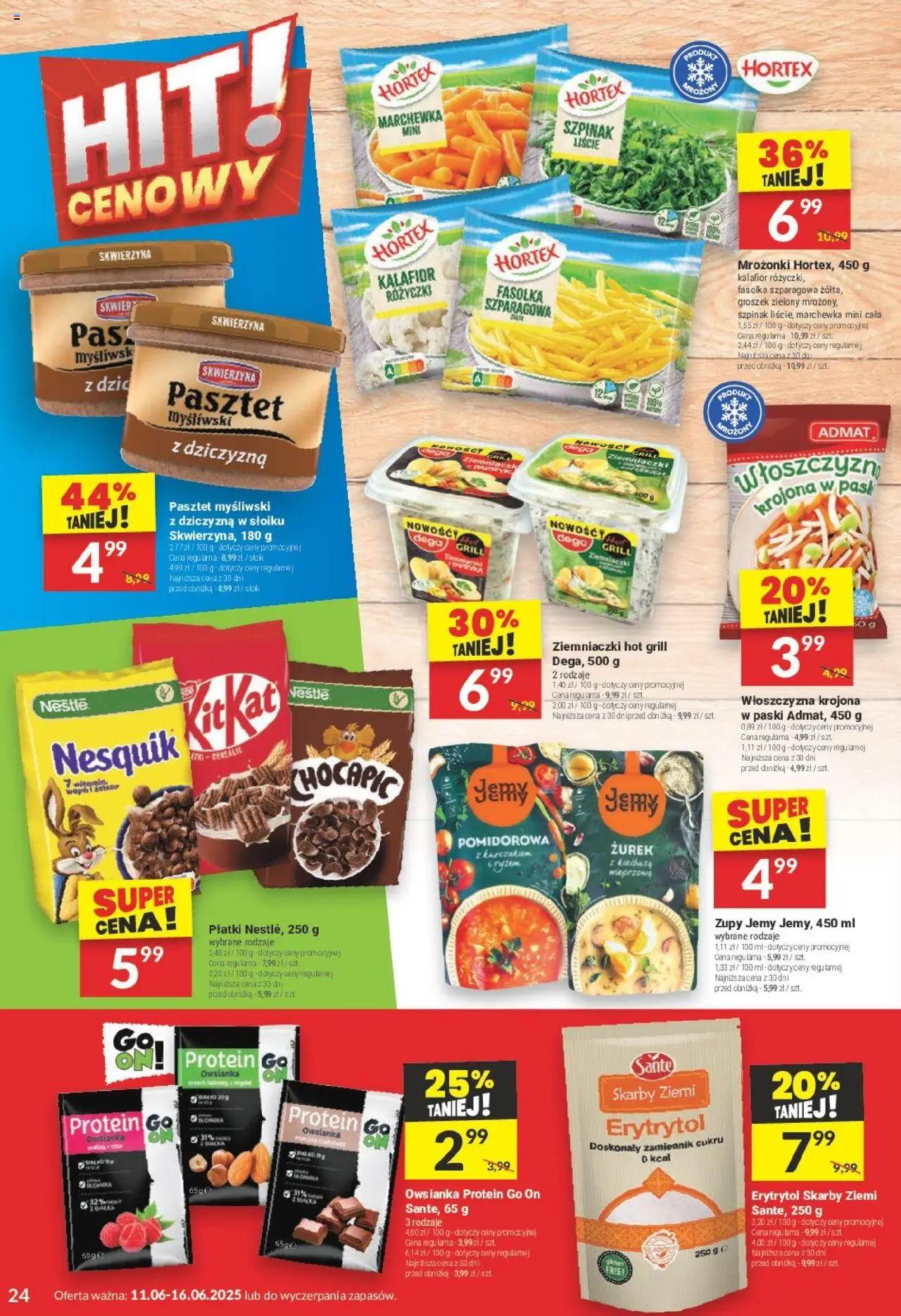 Twój Market Gazetka od 11.06.2025 | Strona: 24 | Produkty: Kalafior, Grill, Szpinak, Fasolka szparagowa