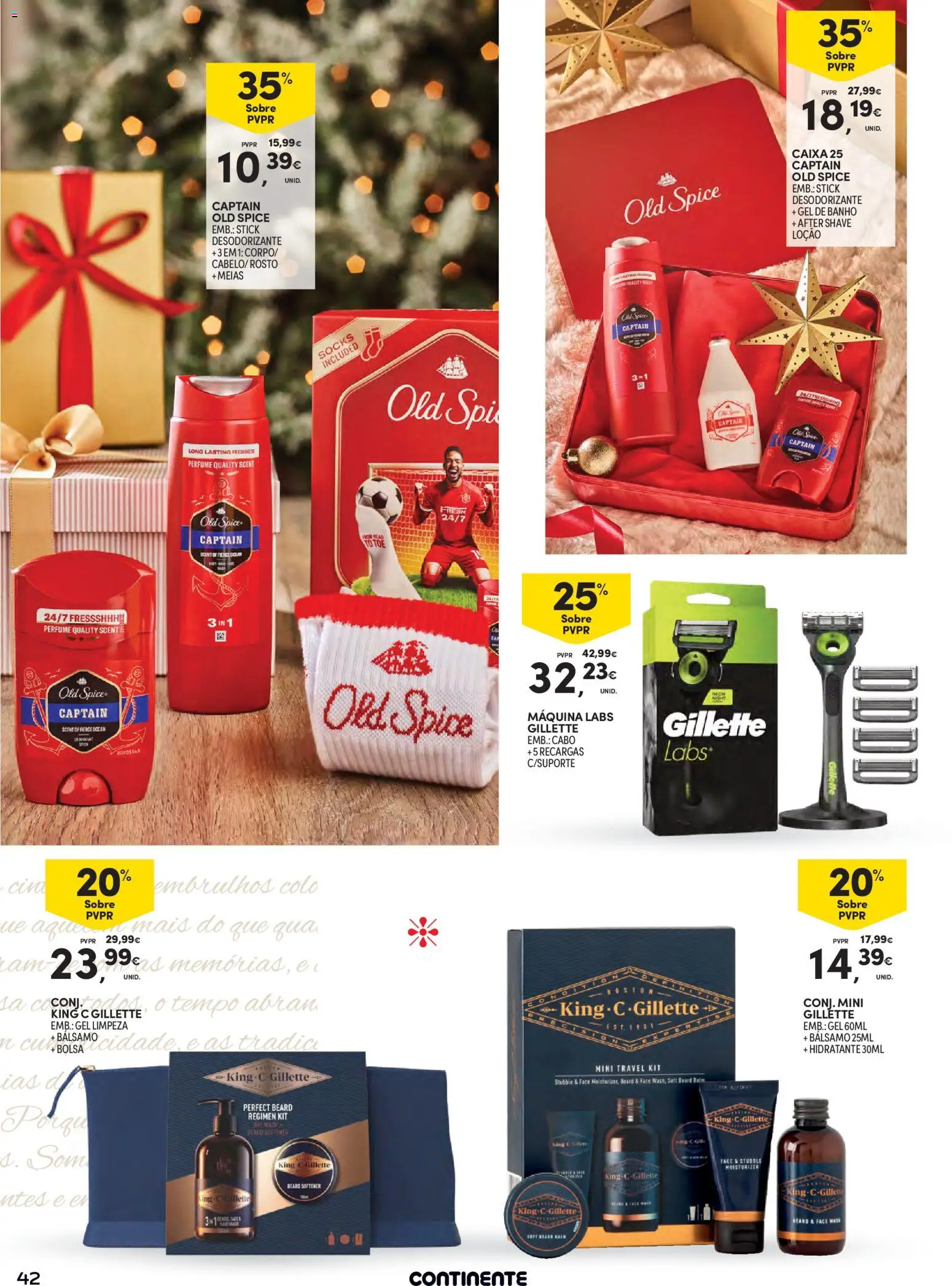 Continente - Natal │ válido de 11.11.2025 | Página: 42 | Produtos: Cabo, Bolsa, Banho, Meias
