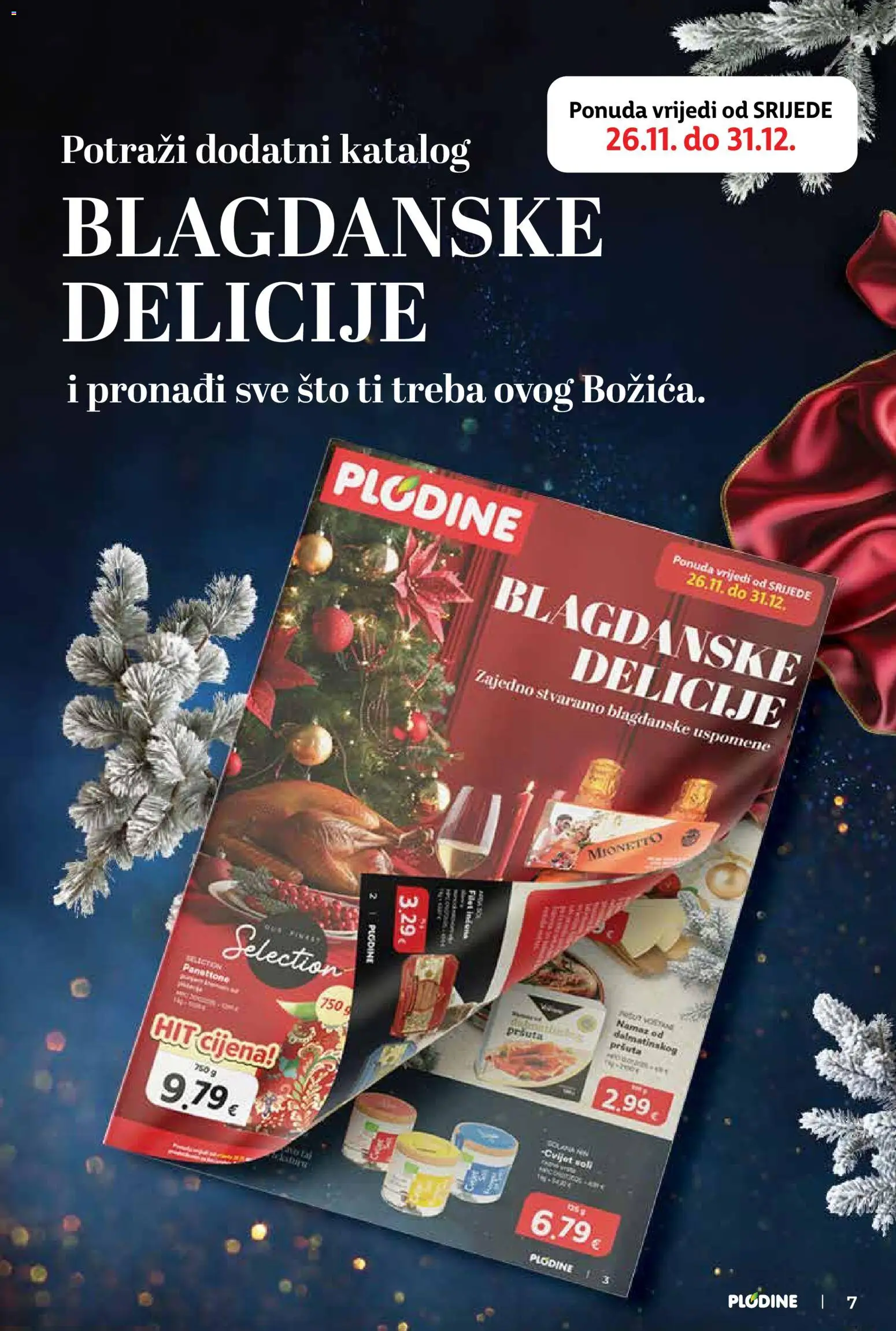 Plodine katalog | vrijedi od 17.12.2025 | Stranica: 7 | Proizvodi: Panettone, Namaz