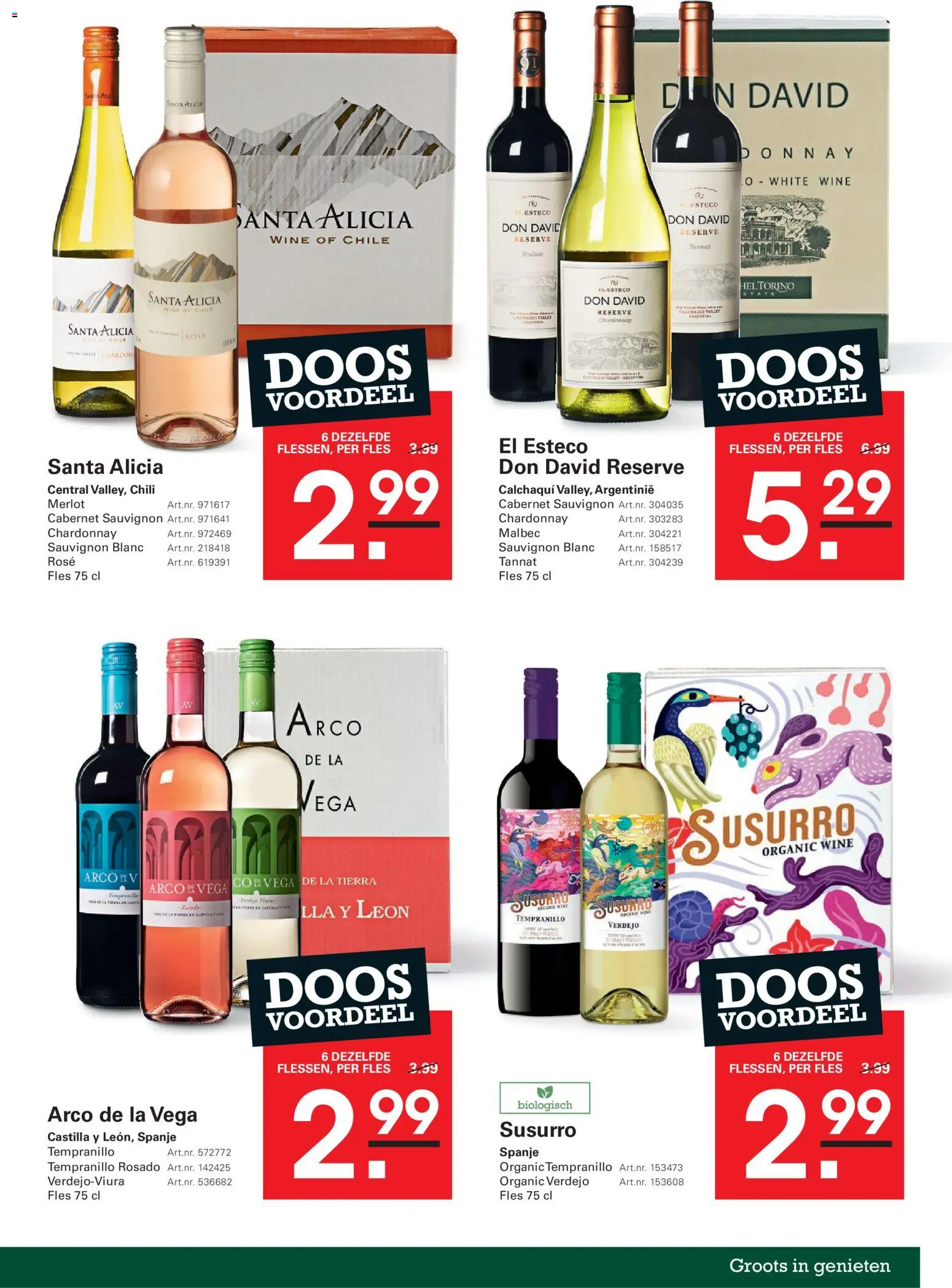 {H1} | Pagina: 9 | Producten: Fles, La