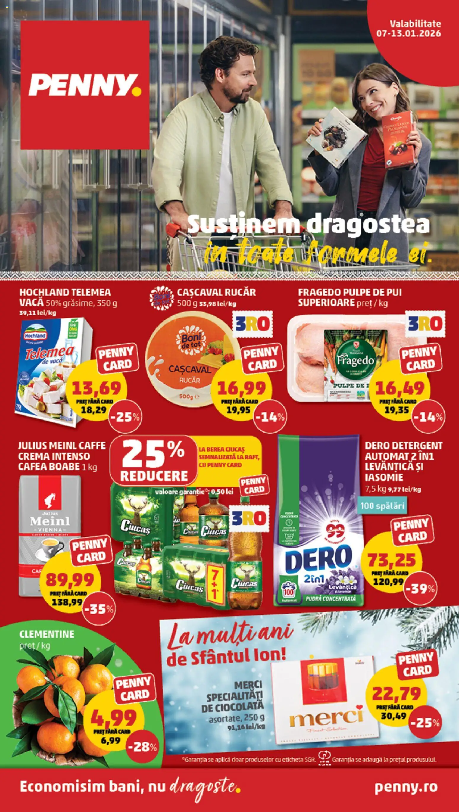 Noul catalog PENNY – valabil de la 07.01.2026 | Pagină: 1 | Produse: Kedi Ödül Oyuncakları, Cremă, Ciocolată, Detergent