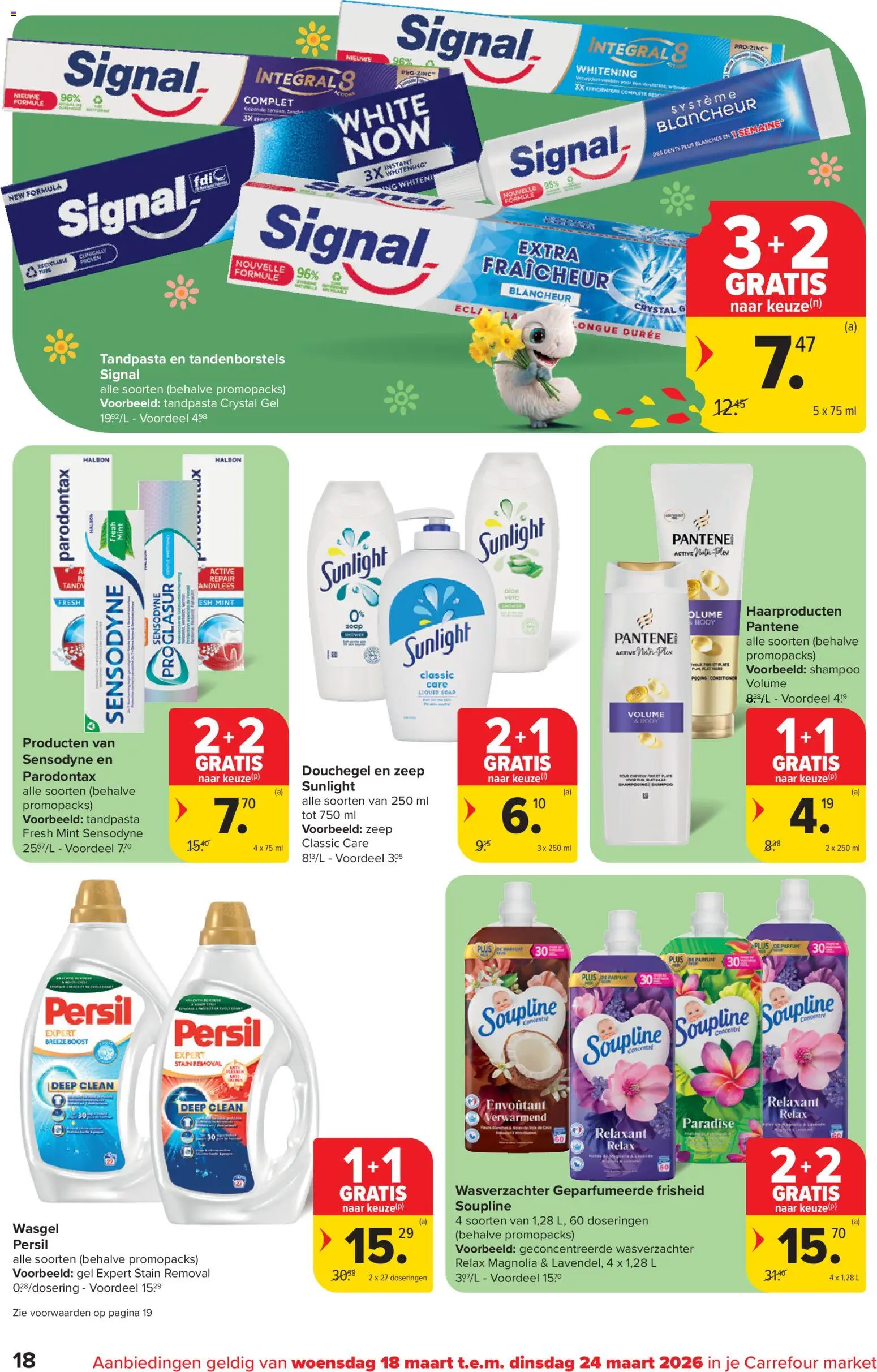 {H1} | Pagina: 18 | Producten: Shampoo, Zeep, Tandpasta, Wasverzachter