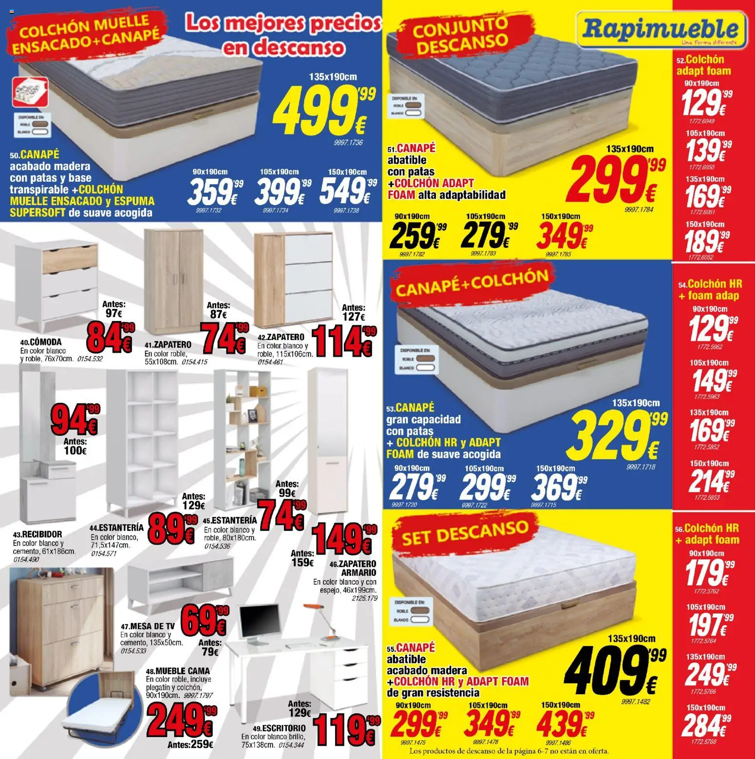 Rapimueble folleto │ válido desde el 01.11.2025 | Página: 6 | Productos: Colchon, Cama, Armario