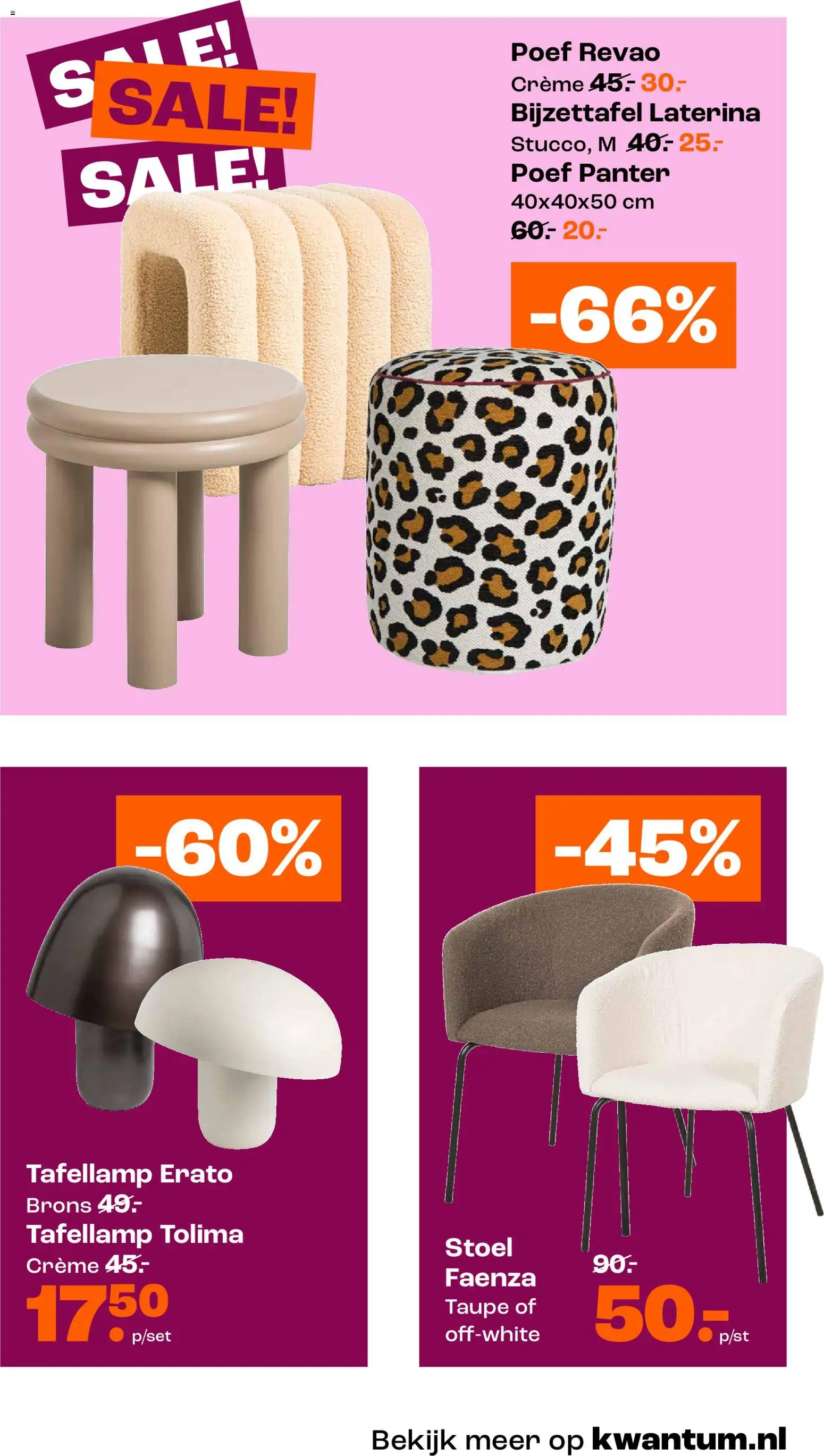 {H1} | Pagina: 5 | Producten: Stoel, Crème