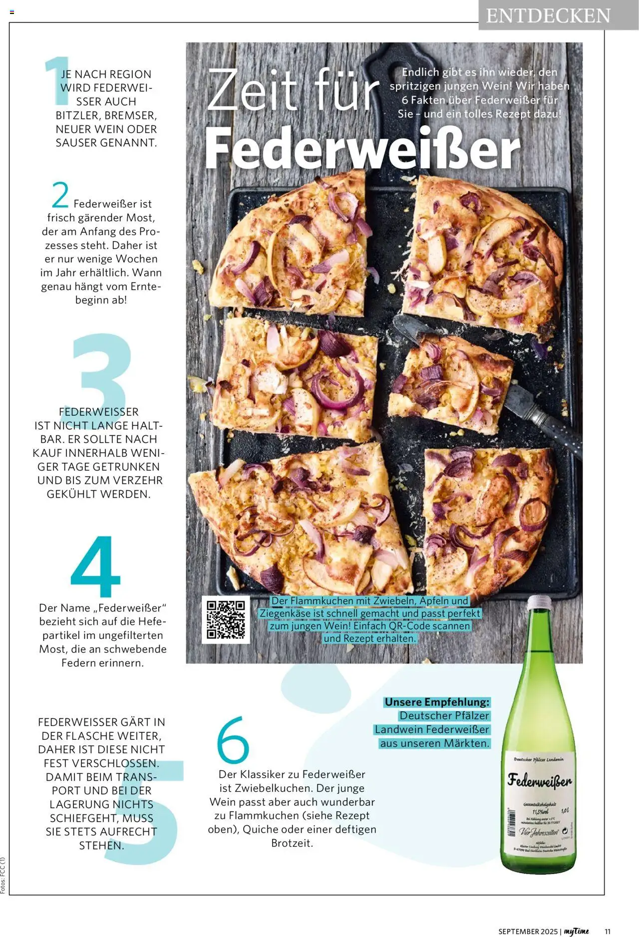 Famila Nordwest myTime September 2025 – gültig ab 01.09.2025 | Seite: 11 | Produkte: Ziegenkäse, Wein