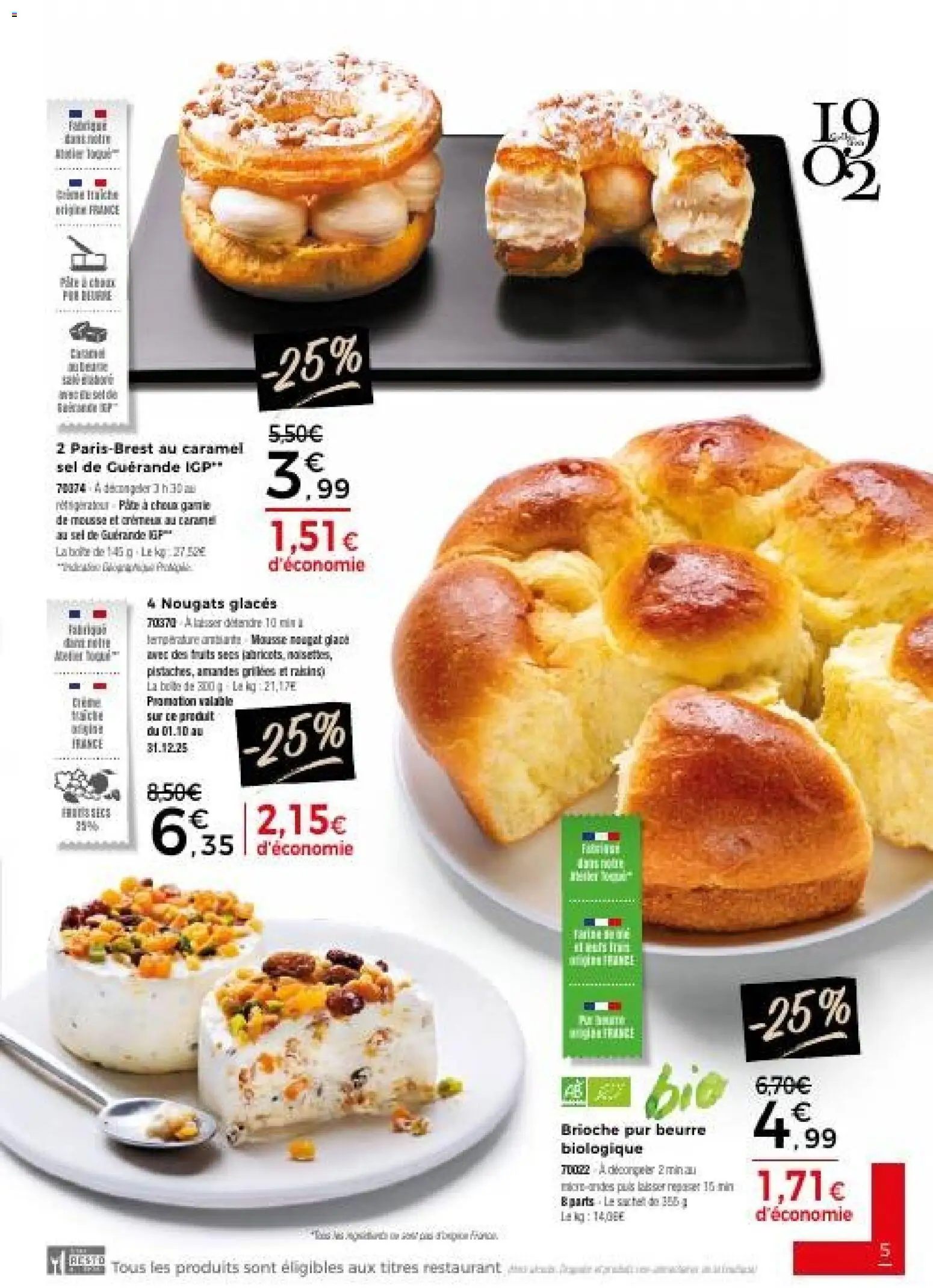 {H1} | Page: 5 | Produits: Glaces, Mousse, Sel, Fruits secs