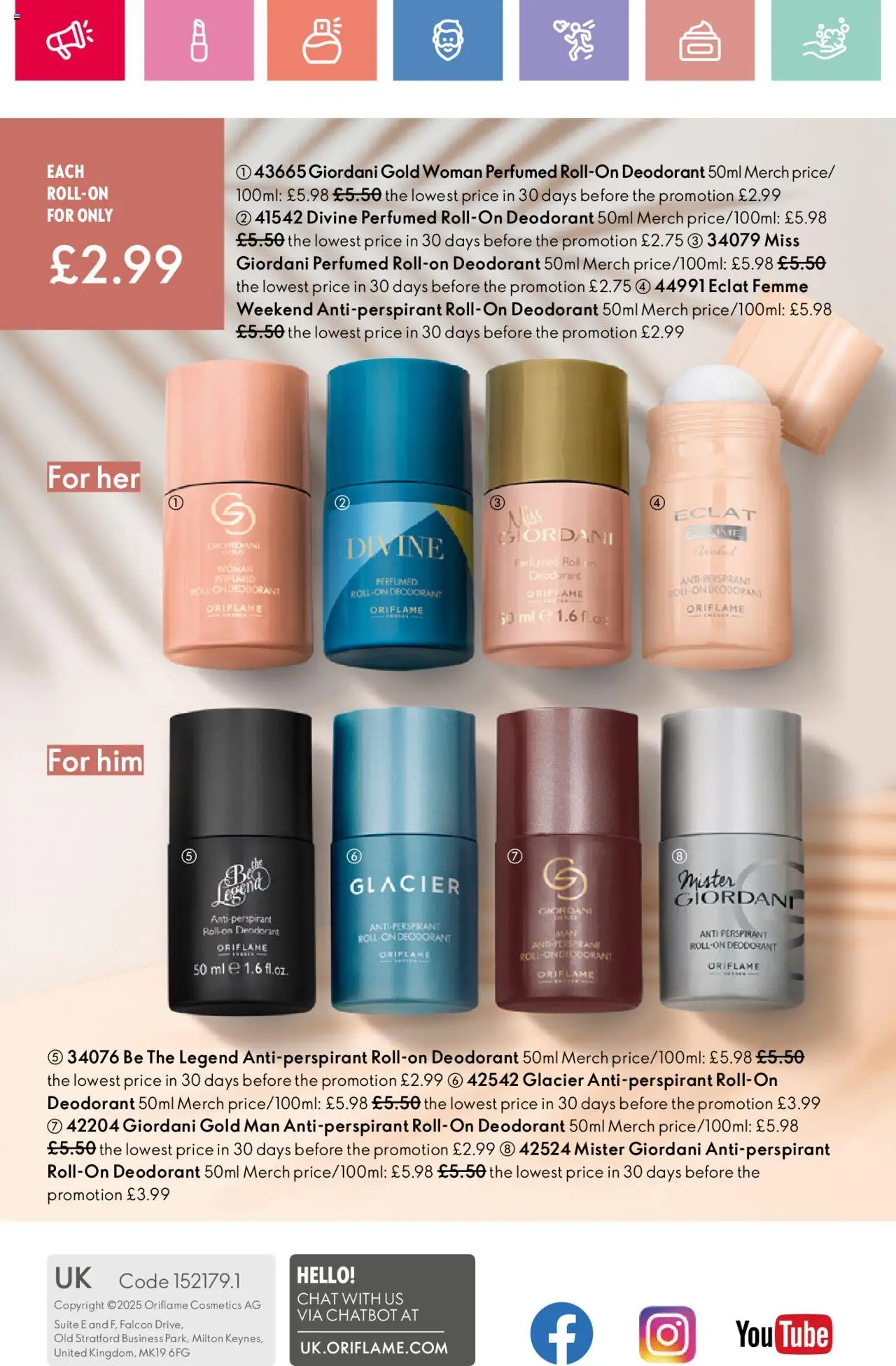  | Page: 164 | Products: Deodorant, Antiperspirant