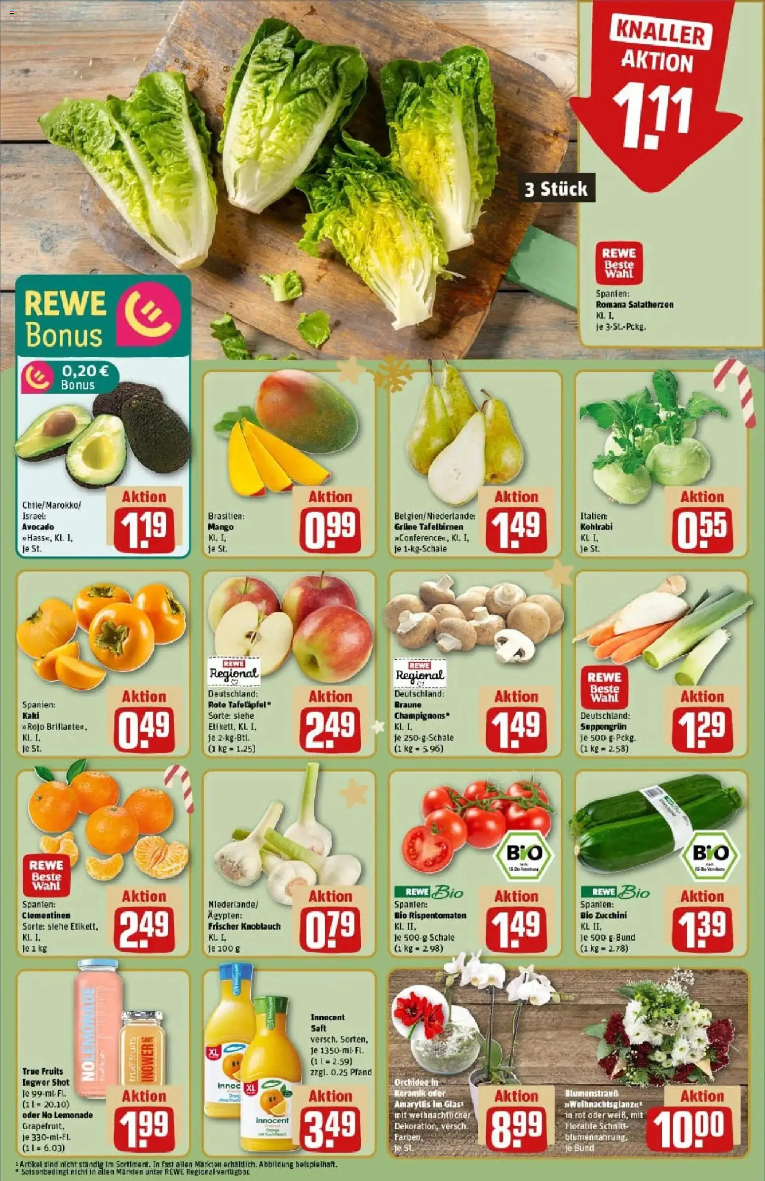 Rewe prospekt Herrenberg-Gültstein	 – gültig ab 01.12.2025 | Seite: 10 | Produkte: Orchidee, Avocado, Knoblauch, Saft