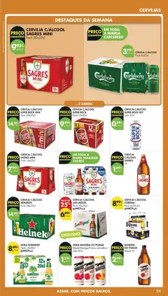 Pré-visualização CERVEJA C/ÁLCOOL SAGRES, 1lt válido de 17.03.2026 | Página: 25