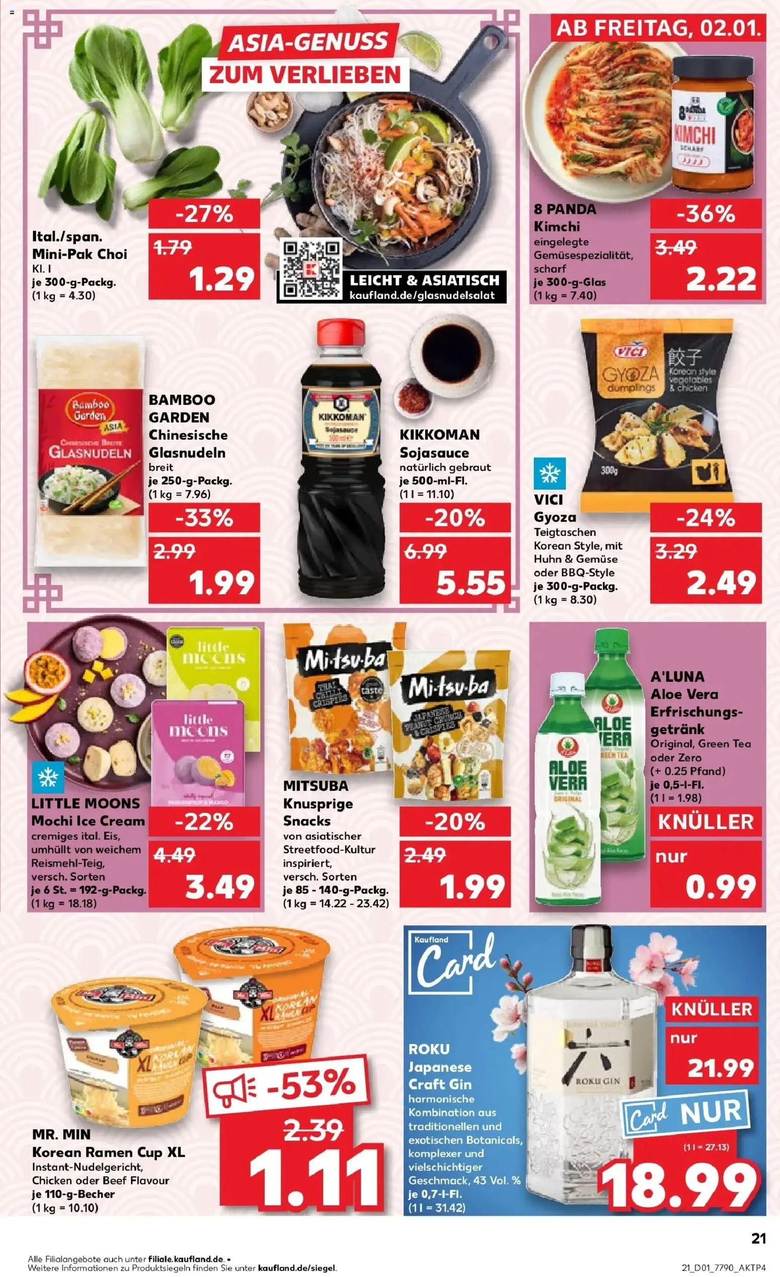 Kaufland prospekt Leinefelde-Worbis	 – gültig ab 02.01.2026 | Seite: 21 | Produkte: Gemüse, Gin, Mochi