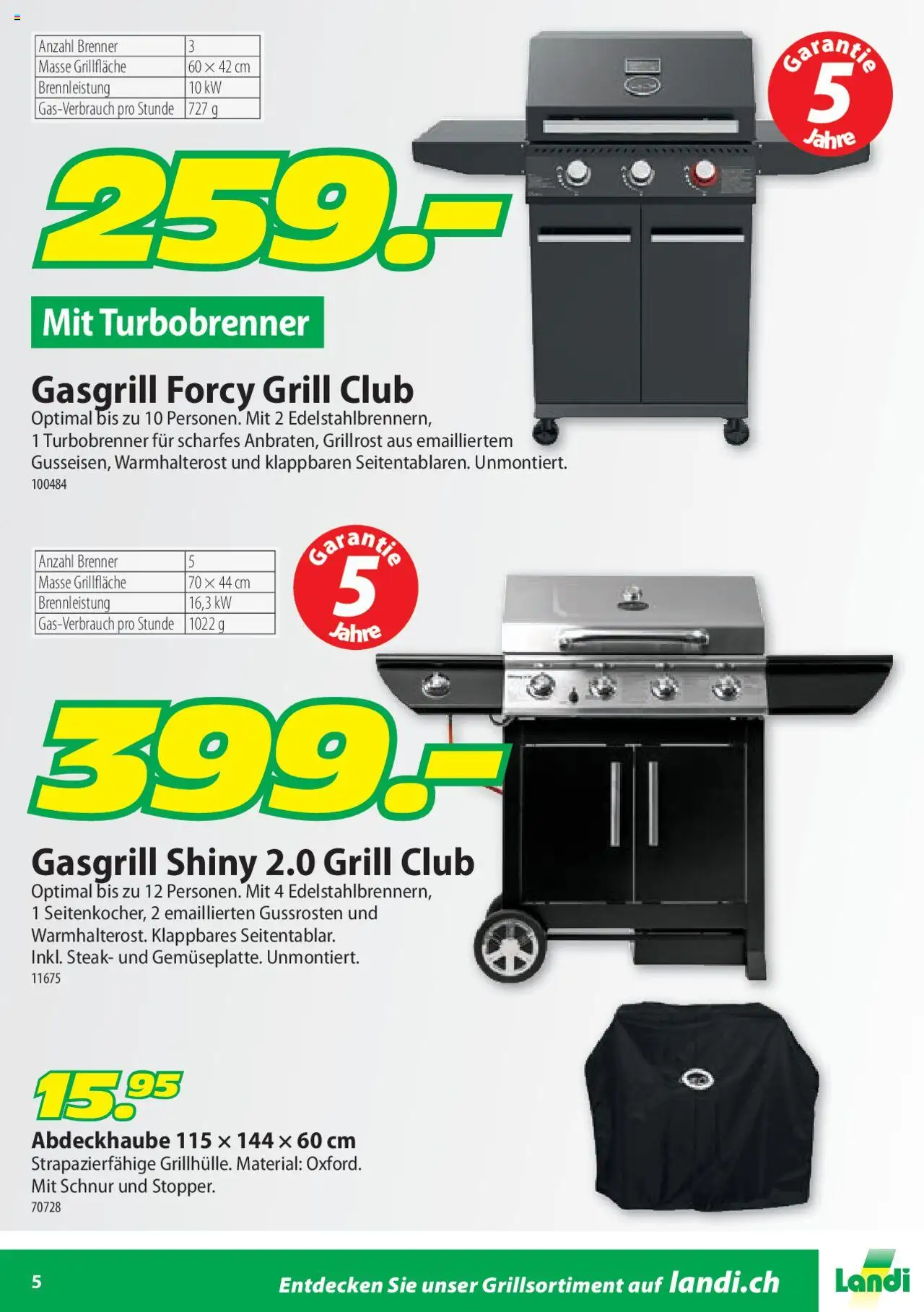 Landi Aktionen BBQ Grill Club ab 04.02.2025 | Seite: 5 | Produkte: Grill