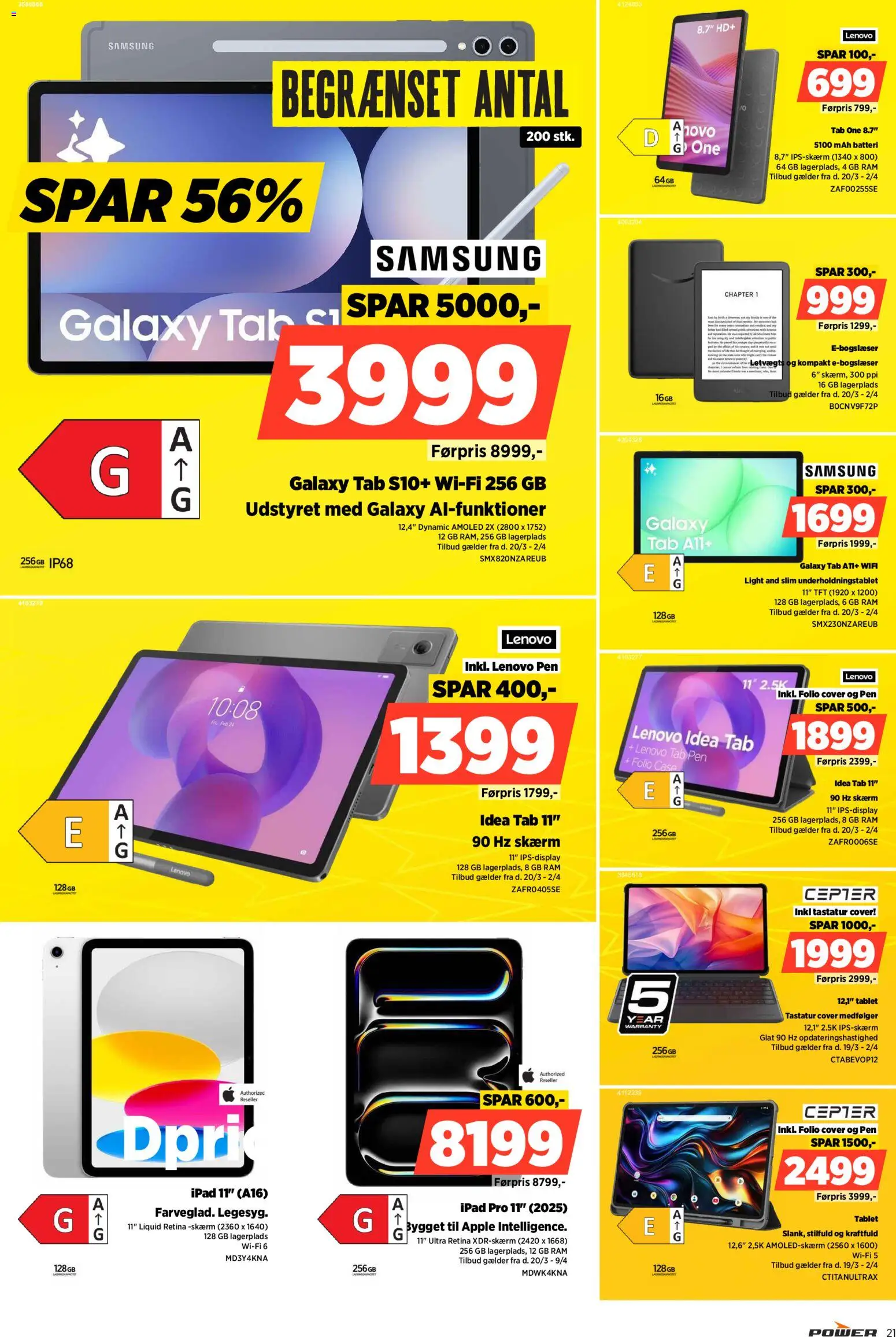 Power tilbudsavis – gyldig fra 20.03.2026 | Side: 21 | Produkter: Case, Skærm, Tastatur, Batteri