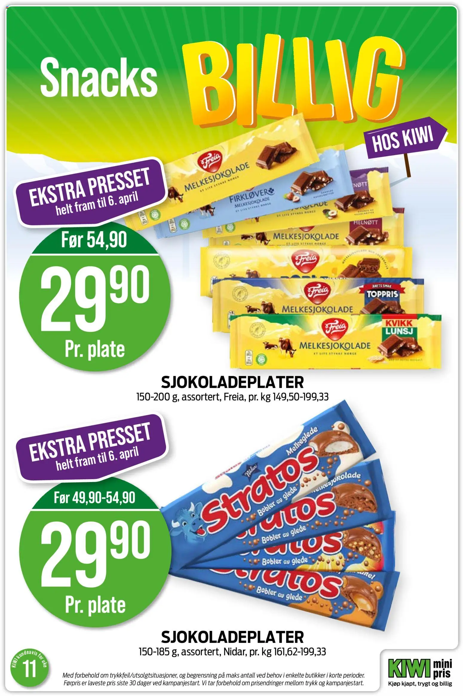 {H1} | Side: 17 | Produkter: Snacks, Kiwi, Iskrem, Boks