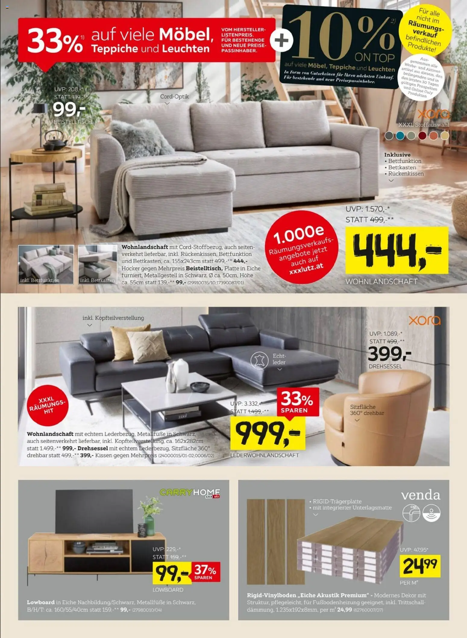 XXXLutz Winter Räumungsverkauf gültig ab 05.01.2025 | Seite: 2 | Produkte: Kissen