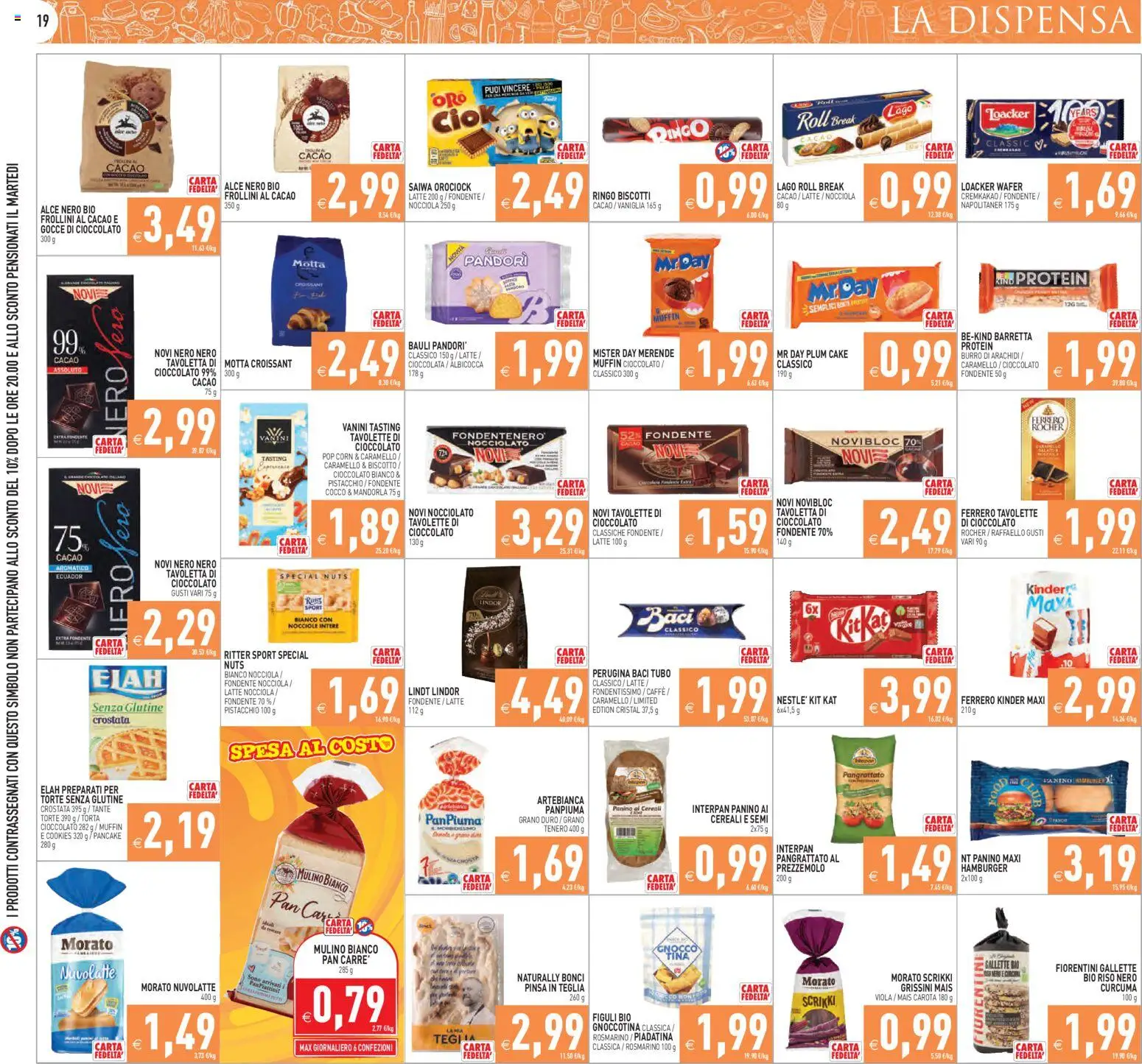 Volantino PIM Supermercati del 19.11.2025 | Pagina: 19 | Prodotti: Cioccolato, Cocco, Cacao, Hamburger