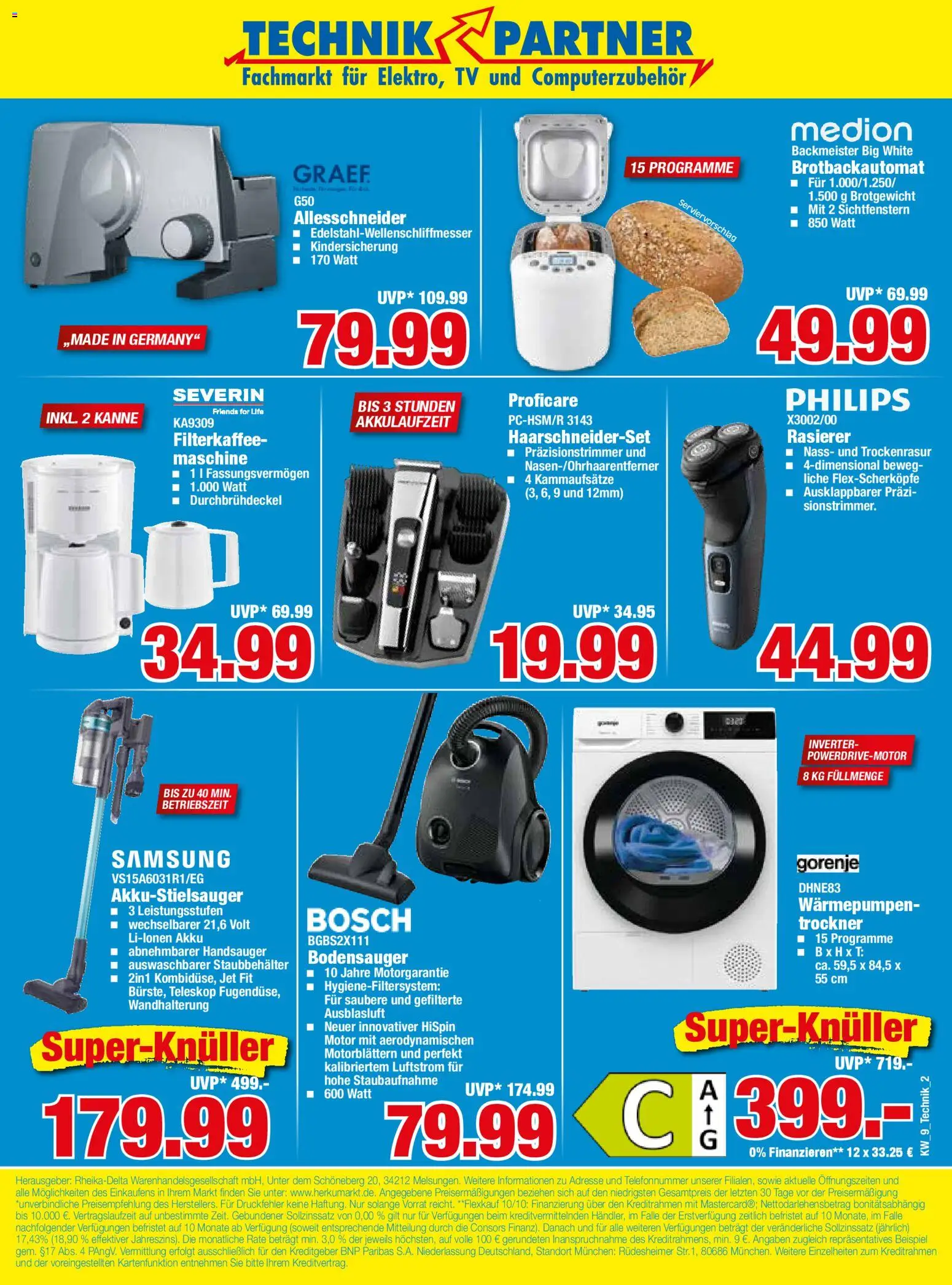 HERKULES Technik Partner – gültig ab 23.02.2026 | Seite: 2 | Produkte: Bosch, Rasierer, Samsung, TV