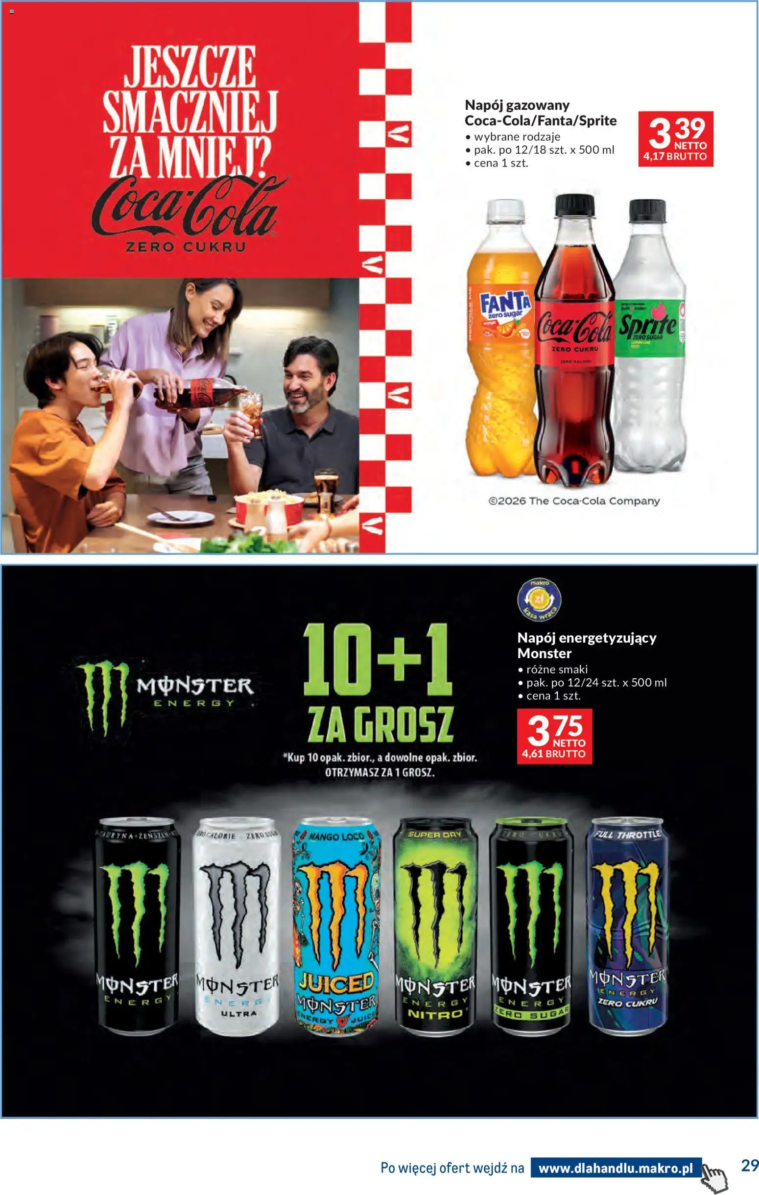 Makro Gazetka - Dystrybucja do sklepów od 03.03.2026 | Strona: 29 | Produkty: Mango, Sprite, Coca cola