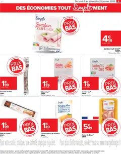 Carrefour Market - Prévisualisation de Carrefour Market Tout simplement valide à partir de 05.01.2026 | Page: 5 | Produits: Jambon Cru, Volaille, Cuisse de dinde, Jambon