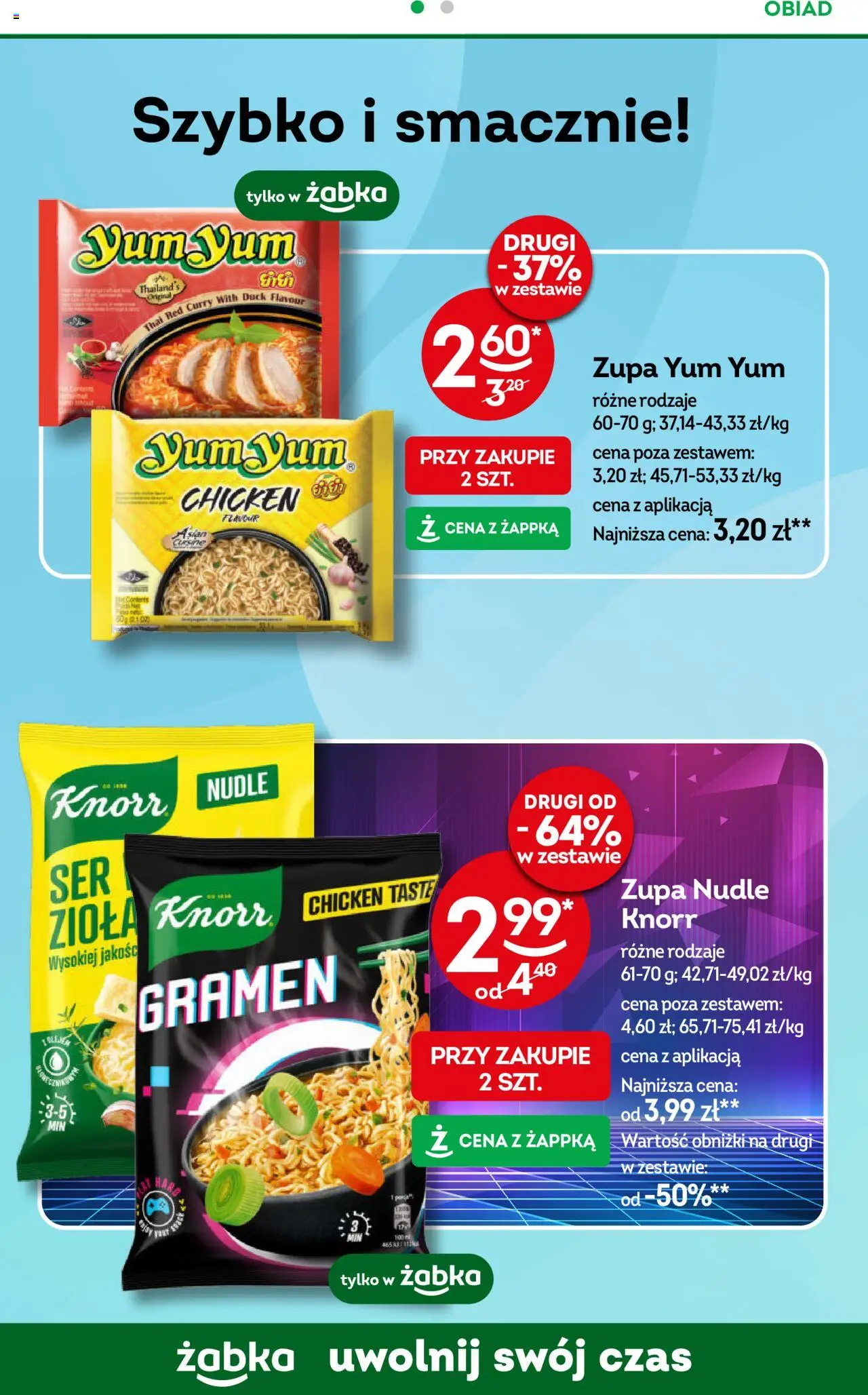 Żabka Gazetka od 18.06.2025 | Strona: 86 | Produkty: Woda żywiec, Cechini muszyna, Banan, Woda