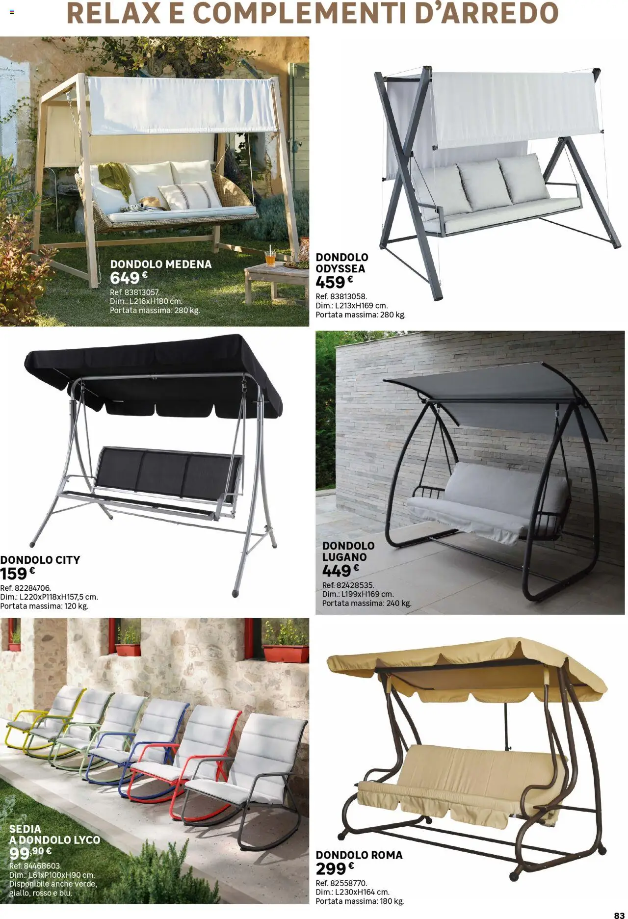 Volantino Leroy Merlin del 02.06.2025 | Pagina: 83 | Prodotti: Dondolo, Sedia