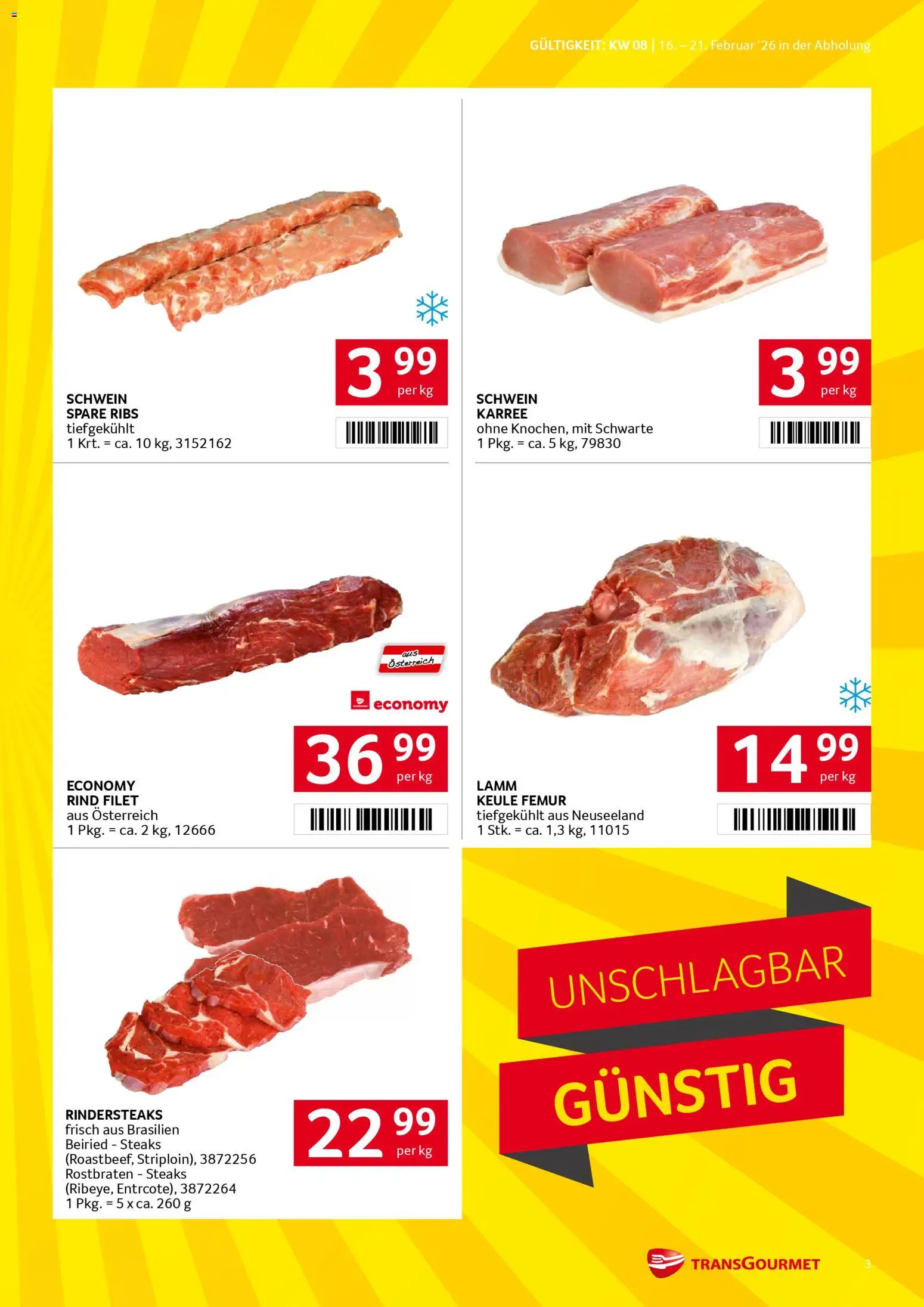Transgourmet Flugblatt gültig ab 16.02.2026 | Seite: 3