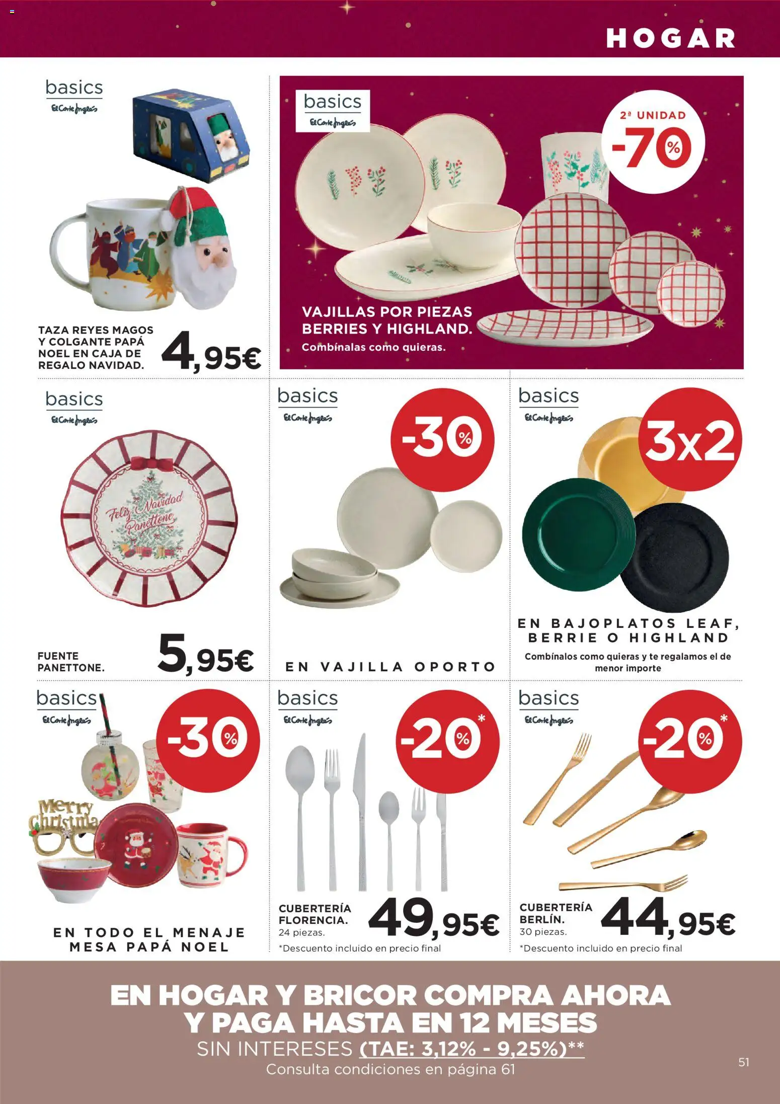 Hipercor catálogo │ válido desde el 18.12.2025 | Página: 56 | Productos: Βρεφικό κρεβάτι, Mesa, Cubertería, Caja