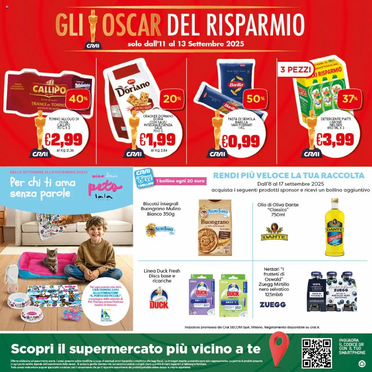 Volantino CRAI del 04.09.2025 | Pagina: 24 | Prodotti: Tè, Olio, Tonno, Penne