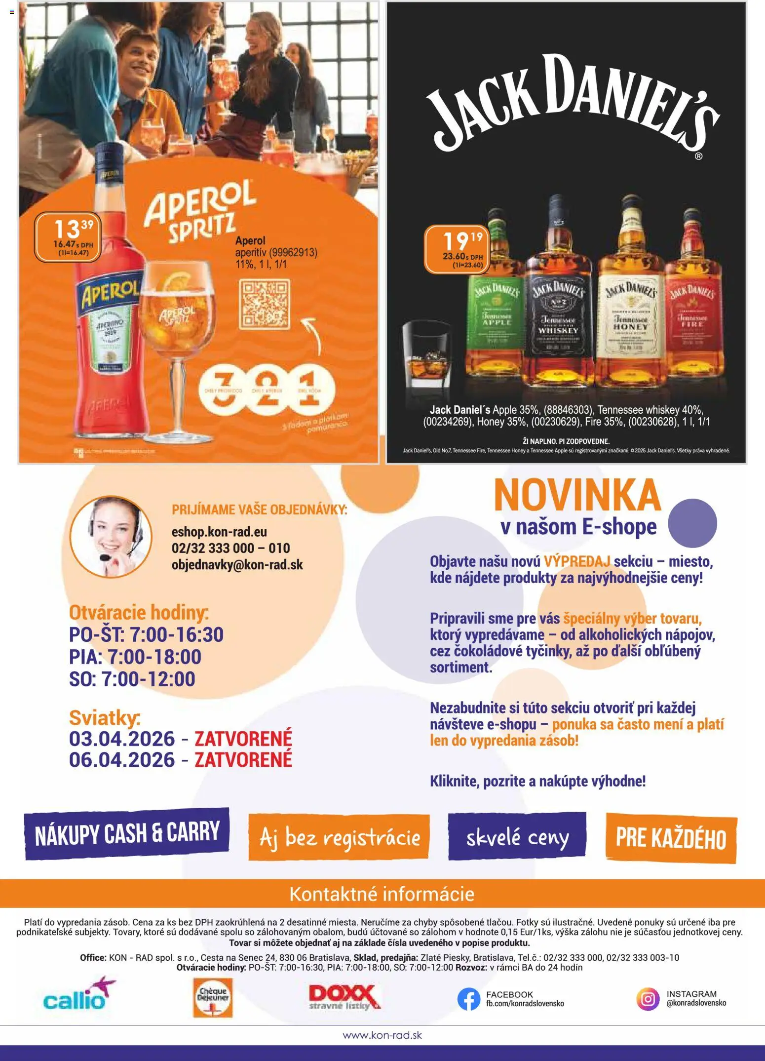 Nové KON - RAD akcie – leták je platný od 01.04.2026 | Strana: 44 | Produkty: Hodiny, Apple, Aperitív