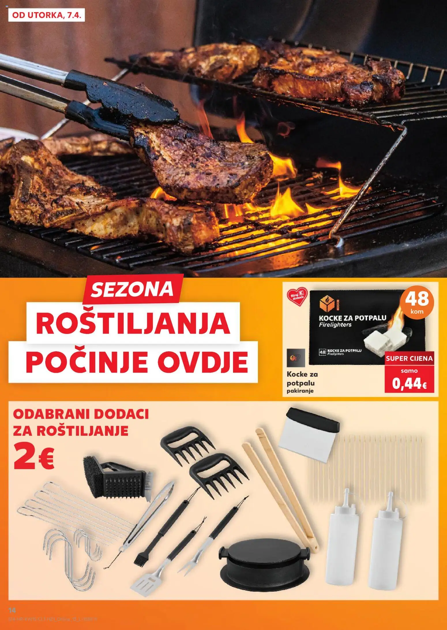 Kaufland katalog | vrijedi od 07.04.2026 | Stranica: 14 | Proizvodi: Kocke za potpalu