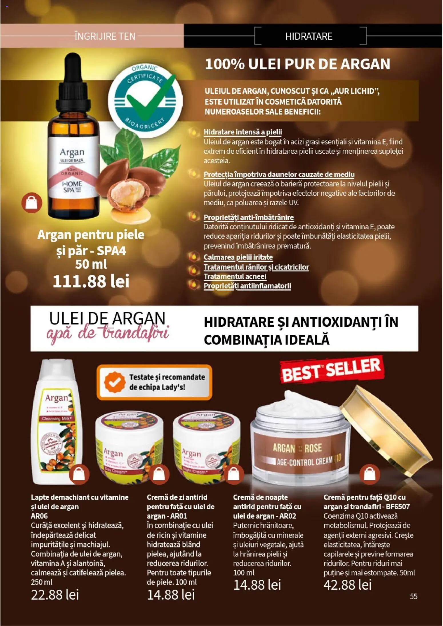 Noul catalog Lady’s – valabil de la 05.01.2026 | Pagină: 57 | Produse: Cremă de zi, Lapte, Cremă, Apă