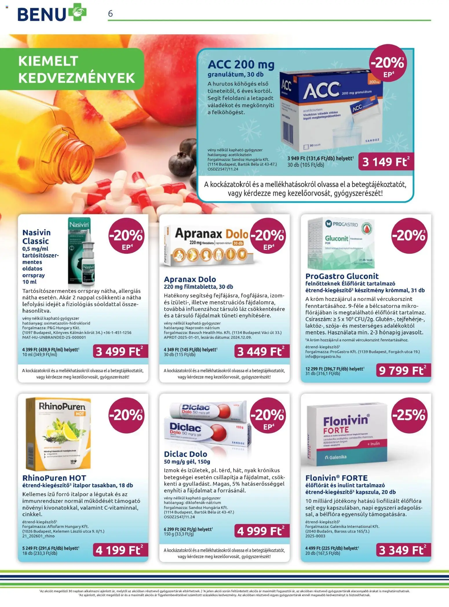 BENU Gyógyszertárak akciós ujság - amely érvényes a következő dátumtól: 01.02.2026 | Oldal: 6 | Termékek: Italpor