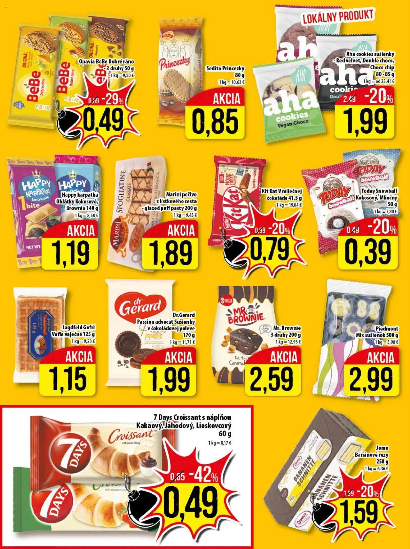 Nové Klas akcie – leták je platný od 07.04.2026 | Strana: 13 | Produkty: BeBe Dobré ráno, Croissant