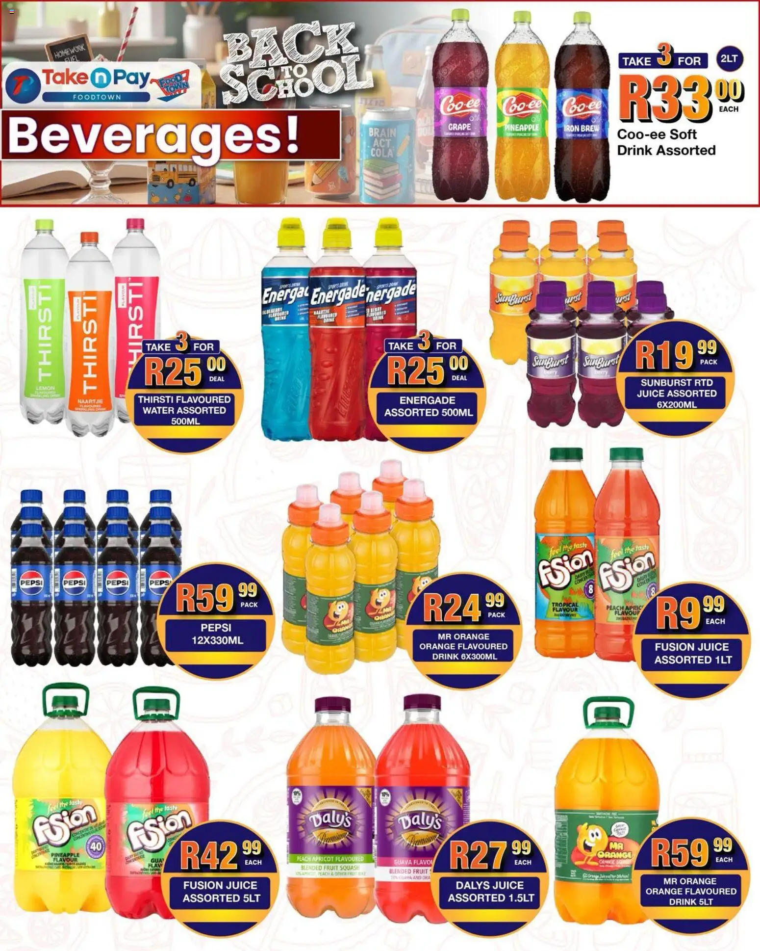 New Take n Pay catalogue – valid from 12.01.2026 | Page: 9 | Products: Iron, Squash, Juice, Pineapple