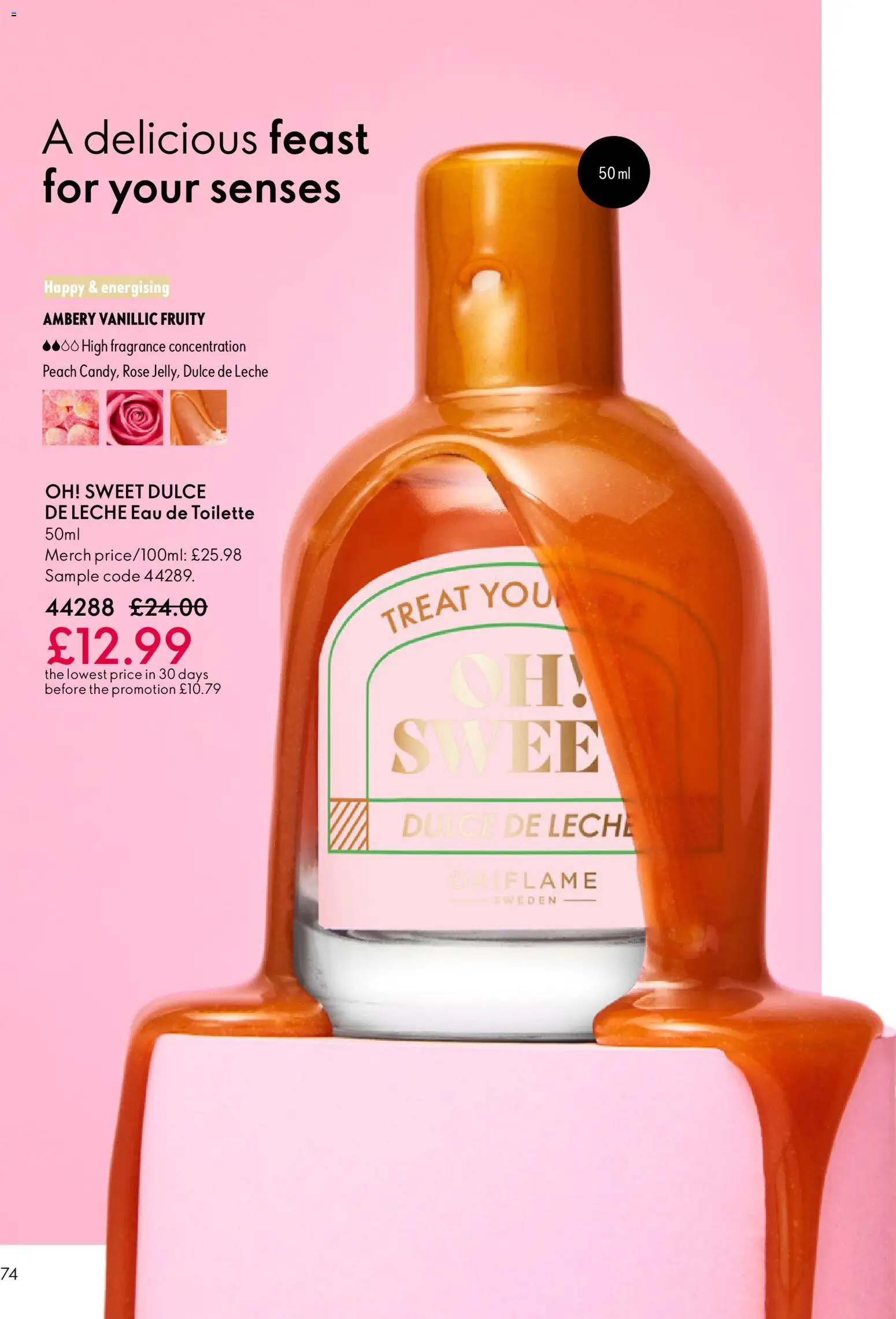 {H1} | Page: 74 | Products: Fragrance, Eau de toilette