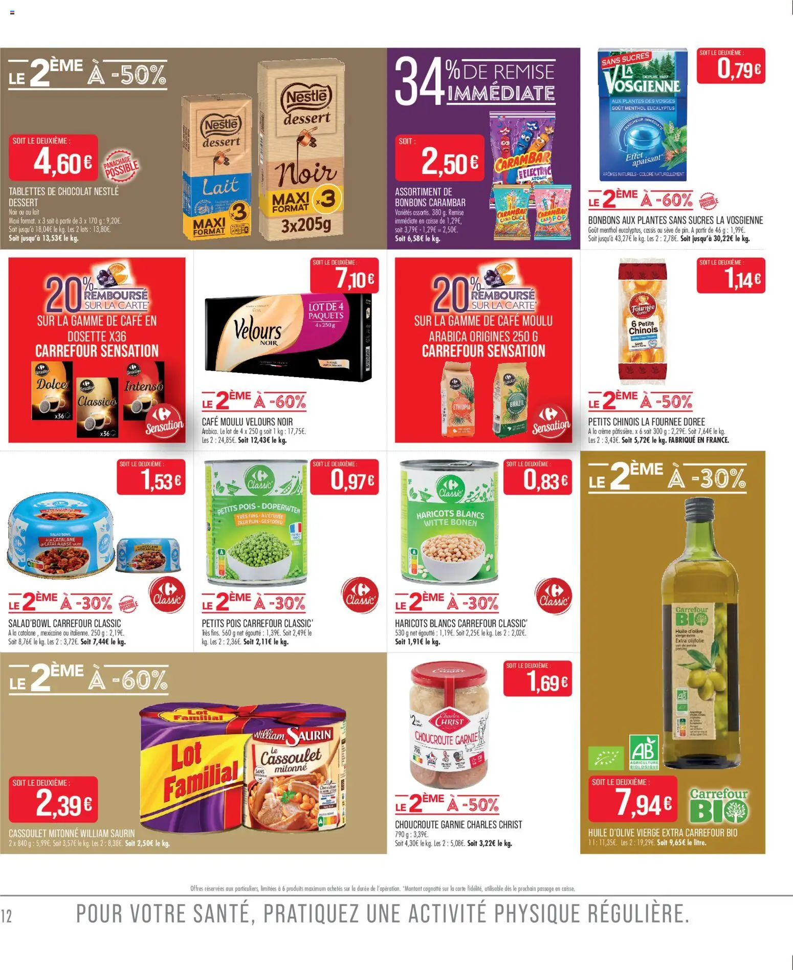 {H1} | Page: 12 | Produits: Cassis, Huile d'olive vierge, Chocolat, Crème