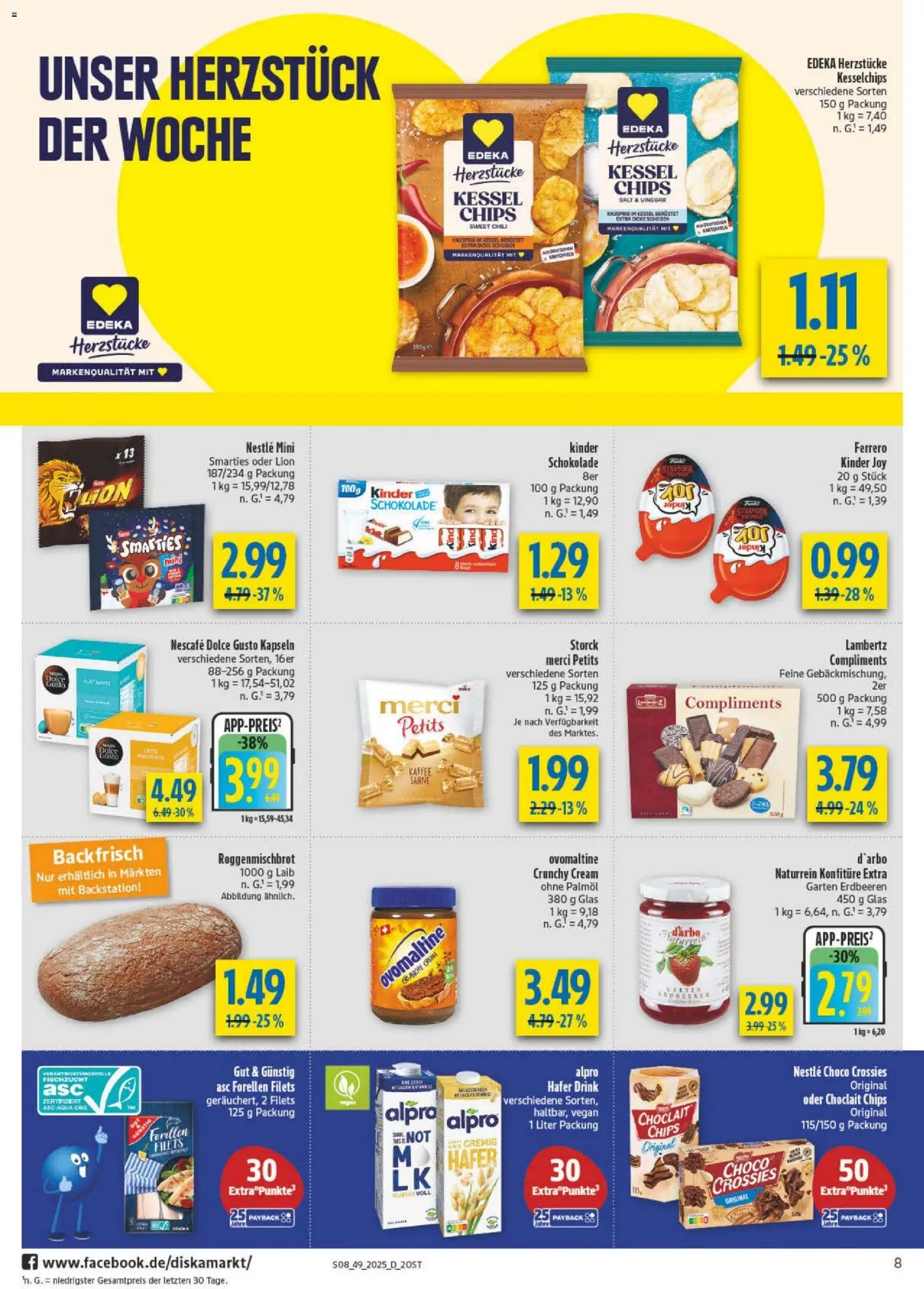 Diska - Diska Angebote Sachsen-Thüringen KW49 – gültig ab 01.12.2025 | Seite: 8 | Produkte: Nescafe, Dolce Gusto kapseln, Chips, Dolce gusto