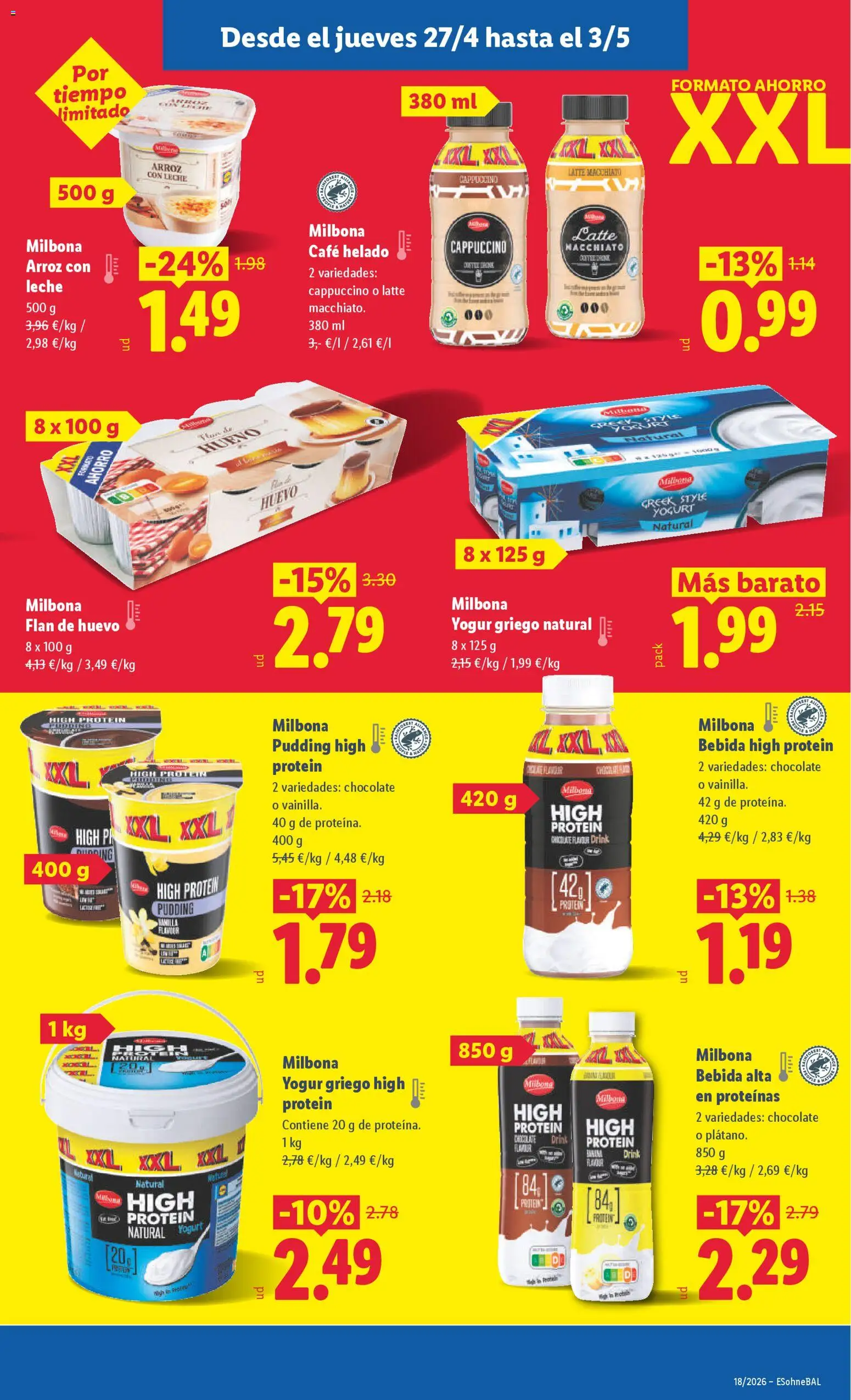 Lidl folleto │ válido desde el 27.04.2026 | Página: 35 | Productos: Café, Μαγειρική εστία, Arroz, Helado