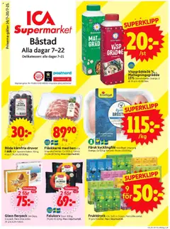 ICA Supermarket - Båstad - Förhandsvisning av reklamblad från butik ICA Supermarket aktuell från 14.07.2025