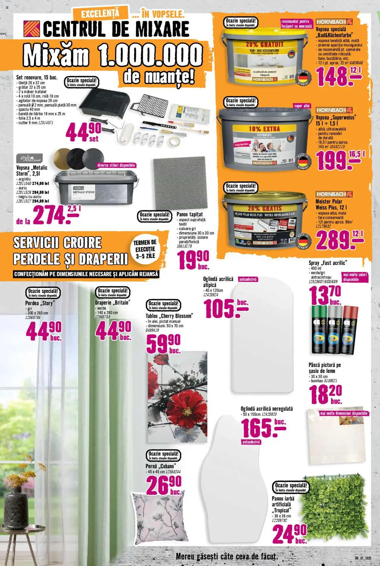 Noul catalog Hornbach – valabil de la 01.10.2025 | Pagină: 4 | Produse: Cutter, Trafalet, Oglindă, Türk kahvesi öğütme değirmeni
