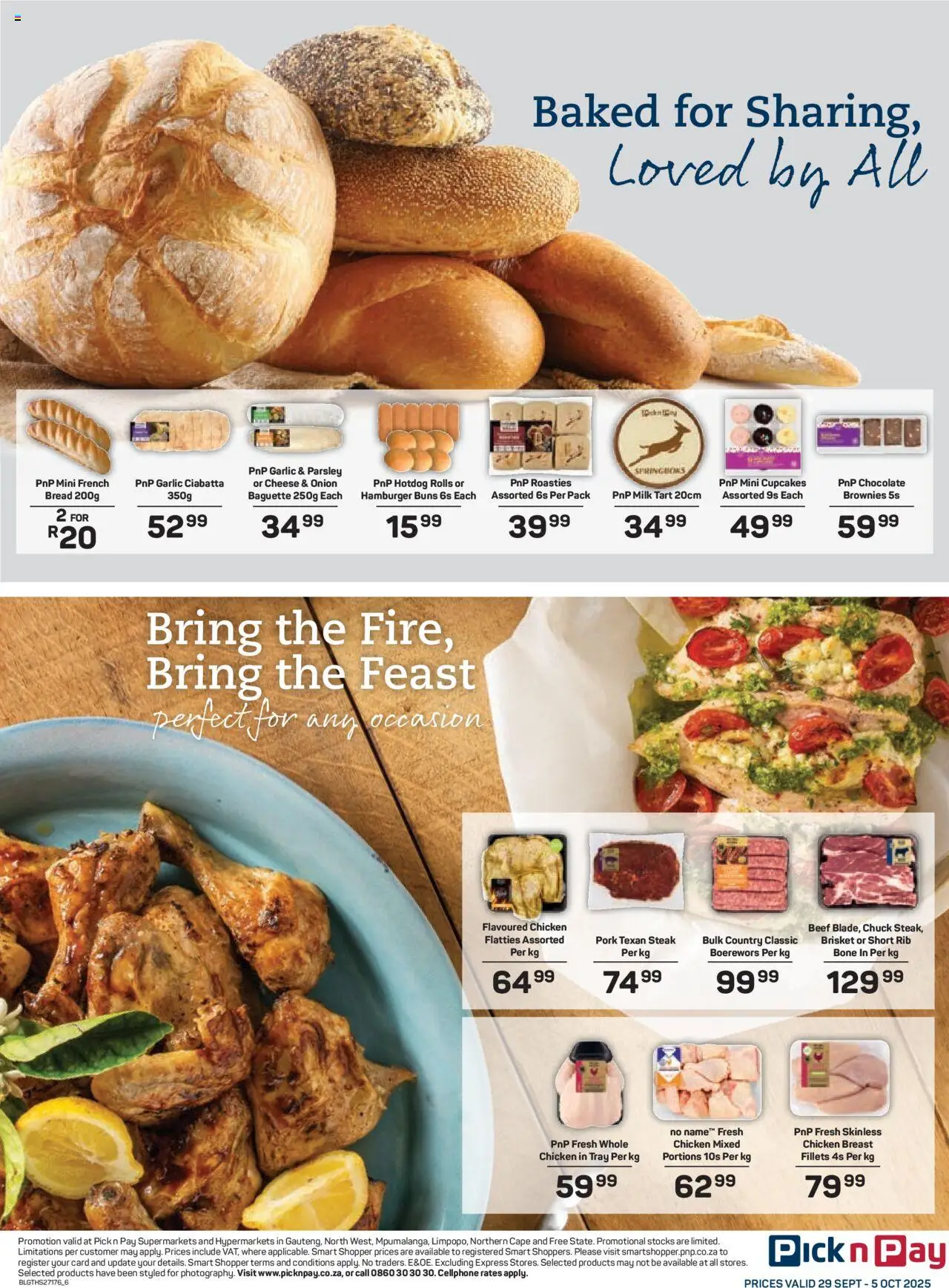 New Pick n Pay catalogue – valid from 29.09.2025 | Page: 6 | Products: Steak, Cheese, Chicken, Pork