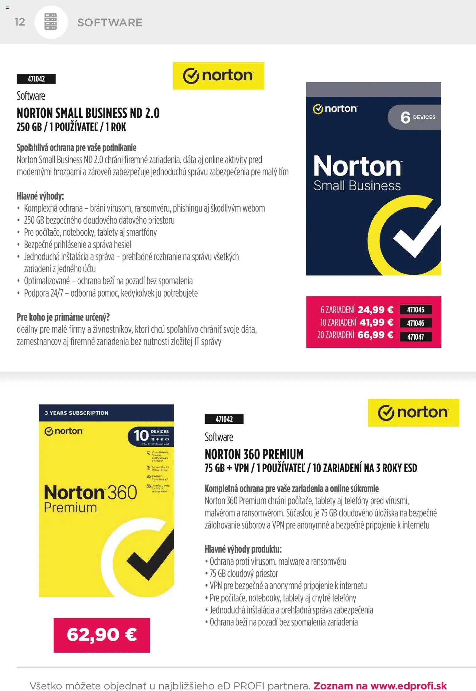 Nové ED Profi akcie – leták je platný od 01.01.2026 | Strana: 12