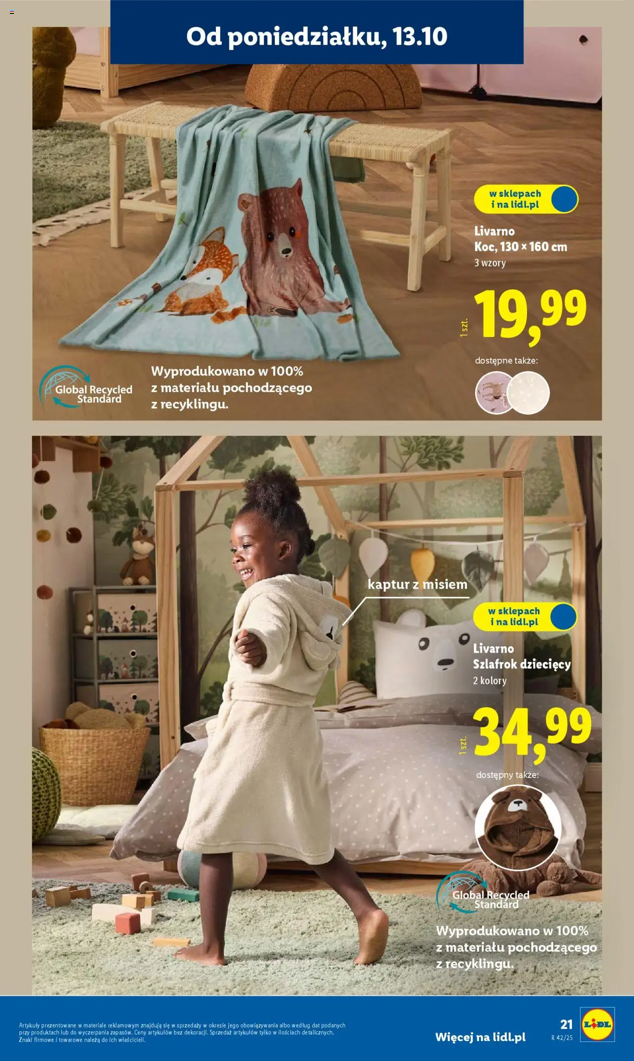 Lidl Katalog od 13.10.2025 | Strona: 21 | Produkty: Szlafrok