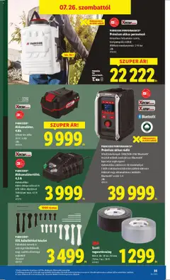 Lidl akciós ujság - amely érvényes a következő dátumtól: 24.07.2025 | Oldal: 35 | Termékek: Parkside, Rádió, Permetező, Akkumulátor